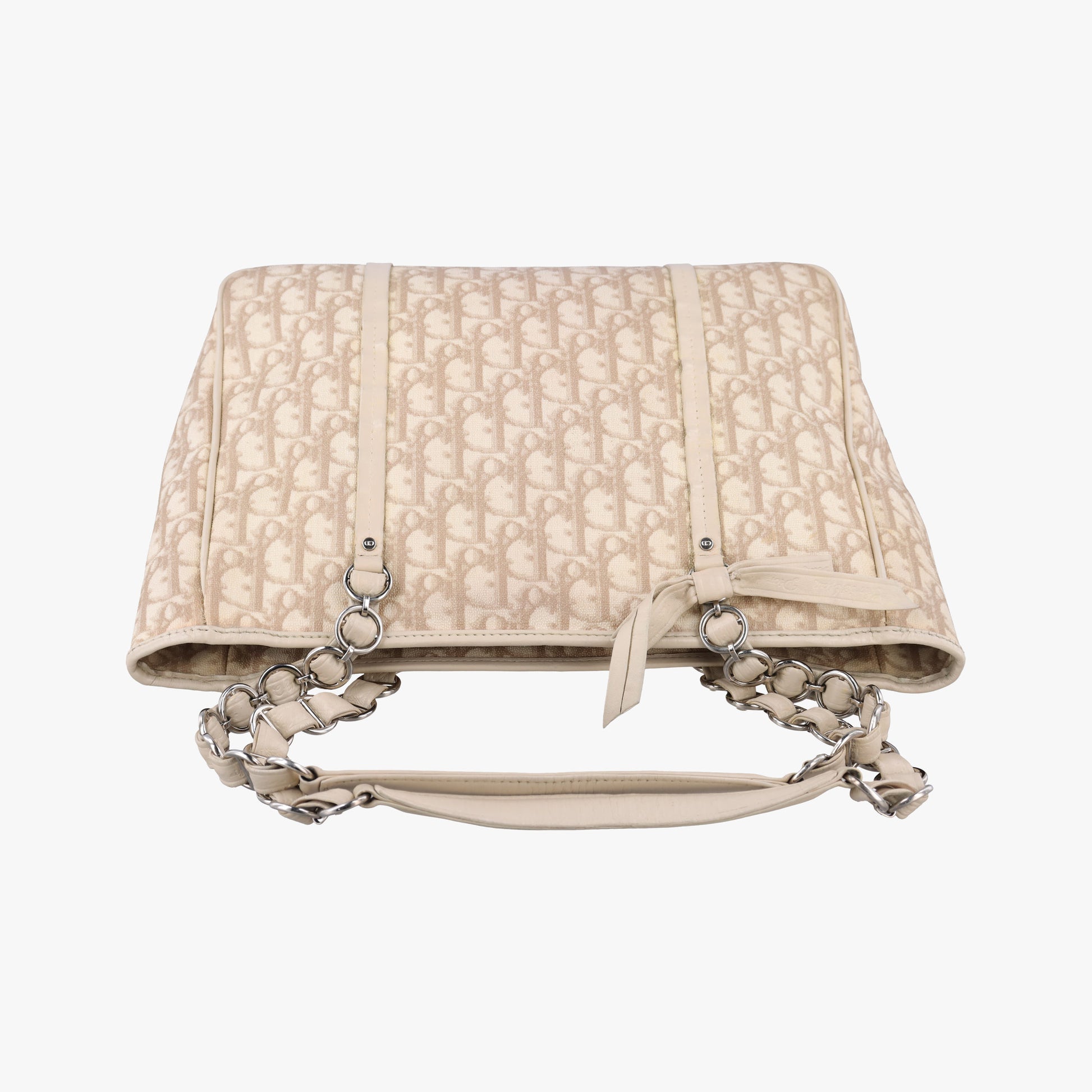 Diorissimo Romantique Beige PVC coated canvas ×Leather 02-BO-1026ディオリッシモロマンティック ベージュ PVCコーティングキャンバス×レザー 02-BO-1026