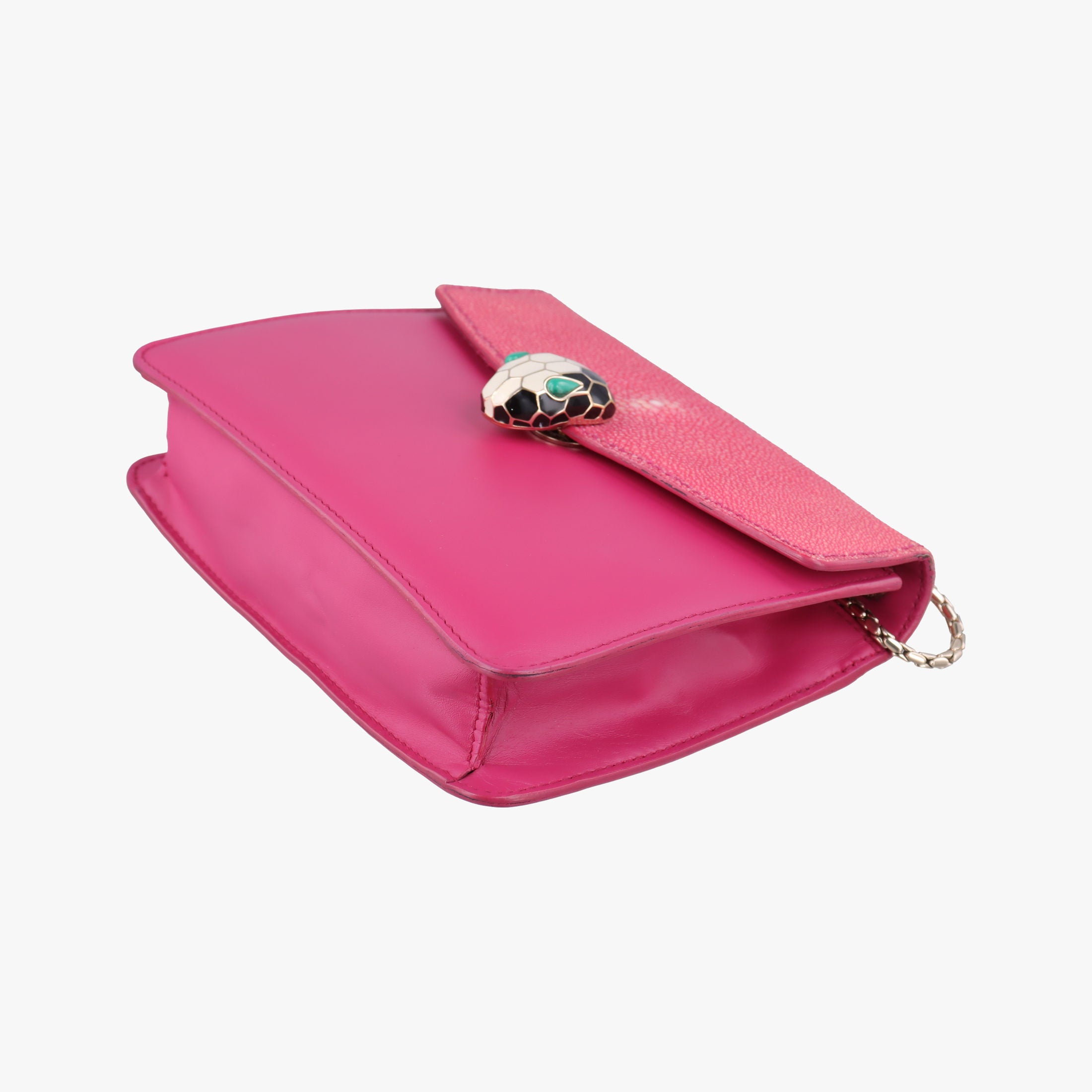 Serpenti Pink Galuchat Skin×Leather EK.K16.282288セルペンティ ピンク ガルーシャスキン×ザー EK.K16.282288
