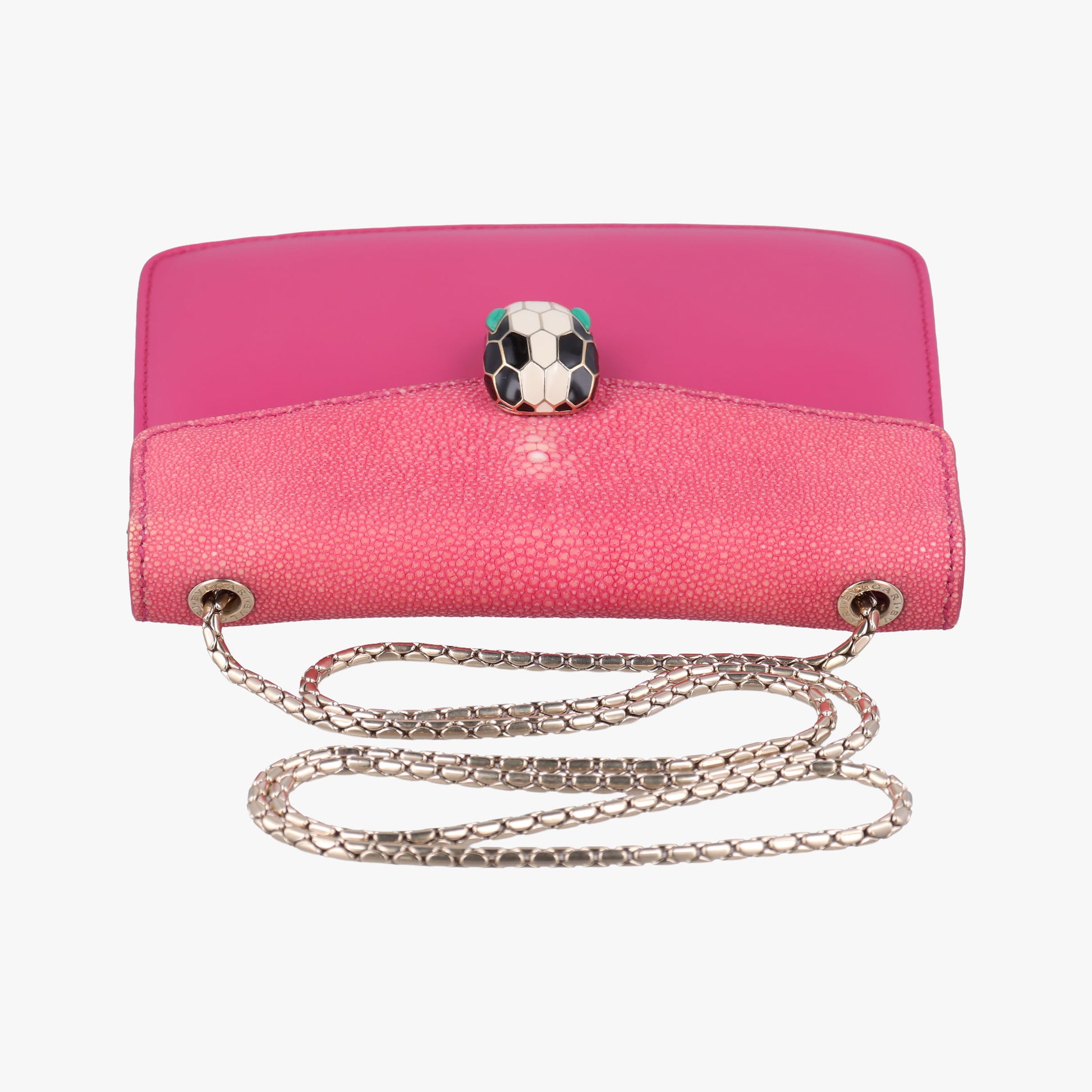 Serpenti Pink Galuchat Skin×Leather EK.K16.282288セルペンティ ピンク ガルーシャスキン×ザー EK.K16.282288