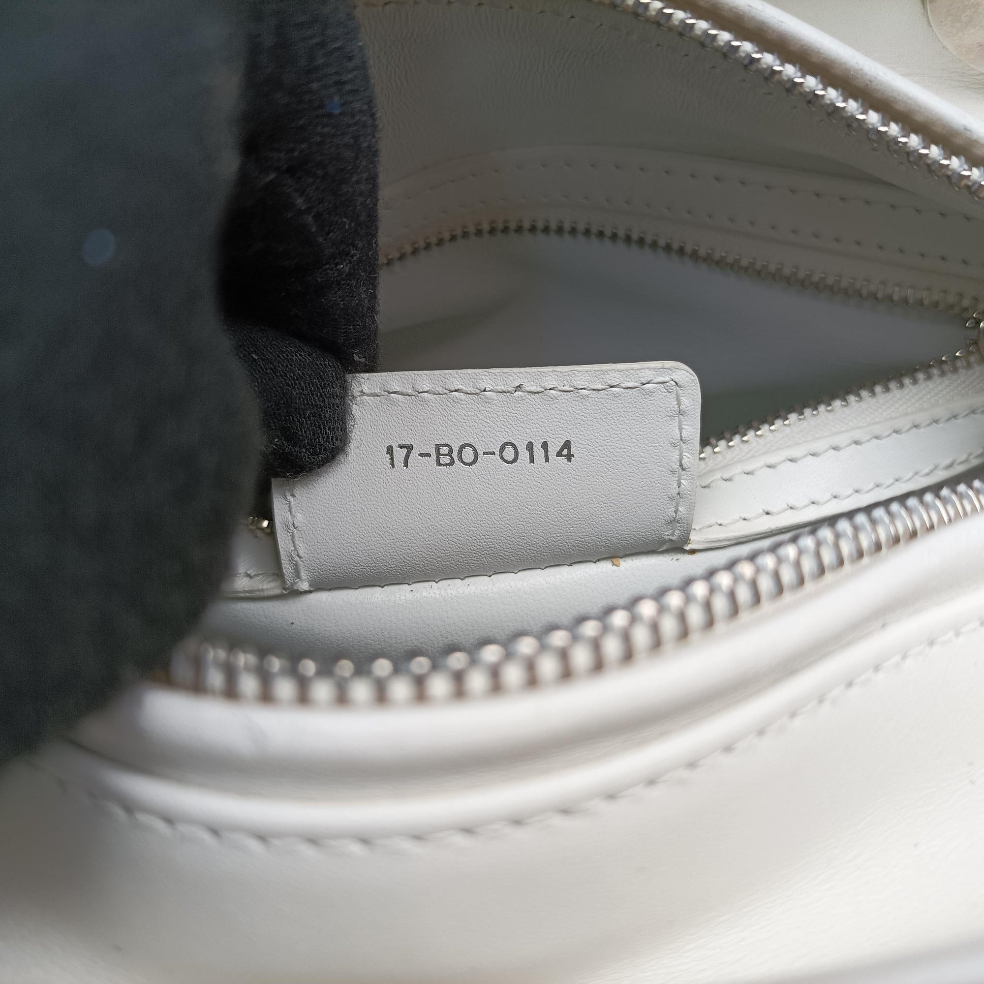 Lady Dior White×Multicolour Leather 17-BO-0114レディディオール ホワイト×マルチカラー レザー 17-BO-0114