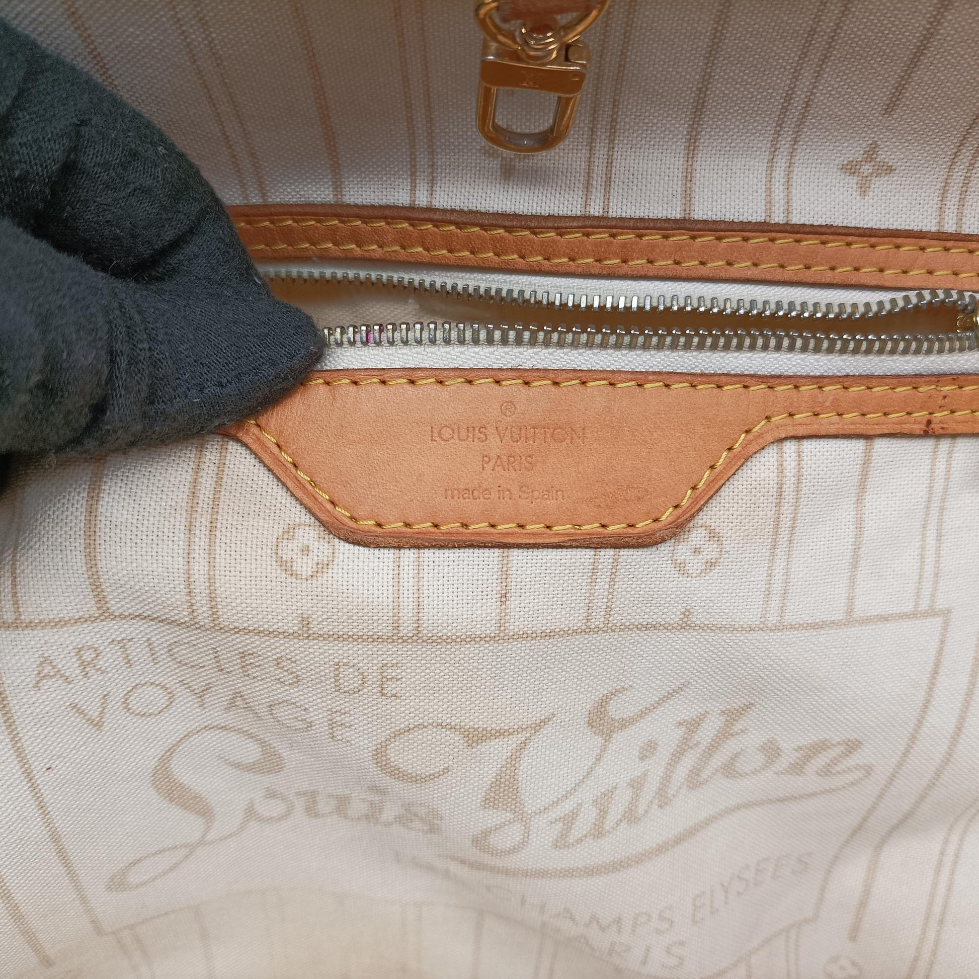 Neverfull MM Azur Damier Canvas N51107 GI5112ネヴァーフルMM アズール ダミエキャンバス N51107 GI5112