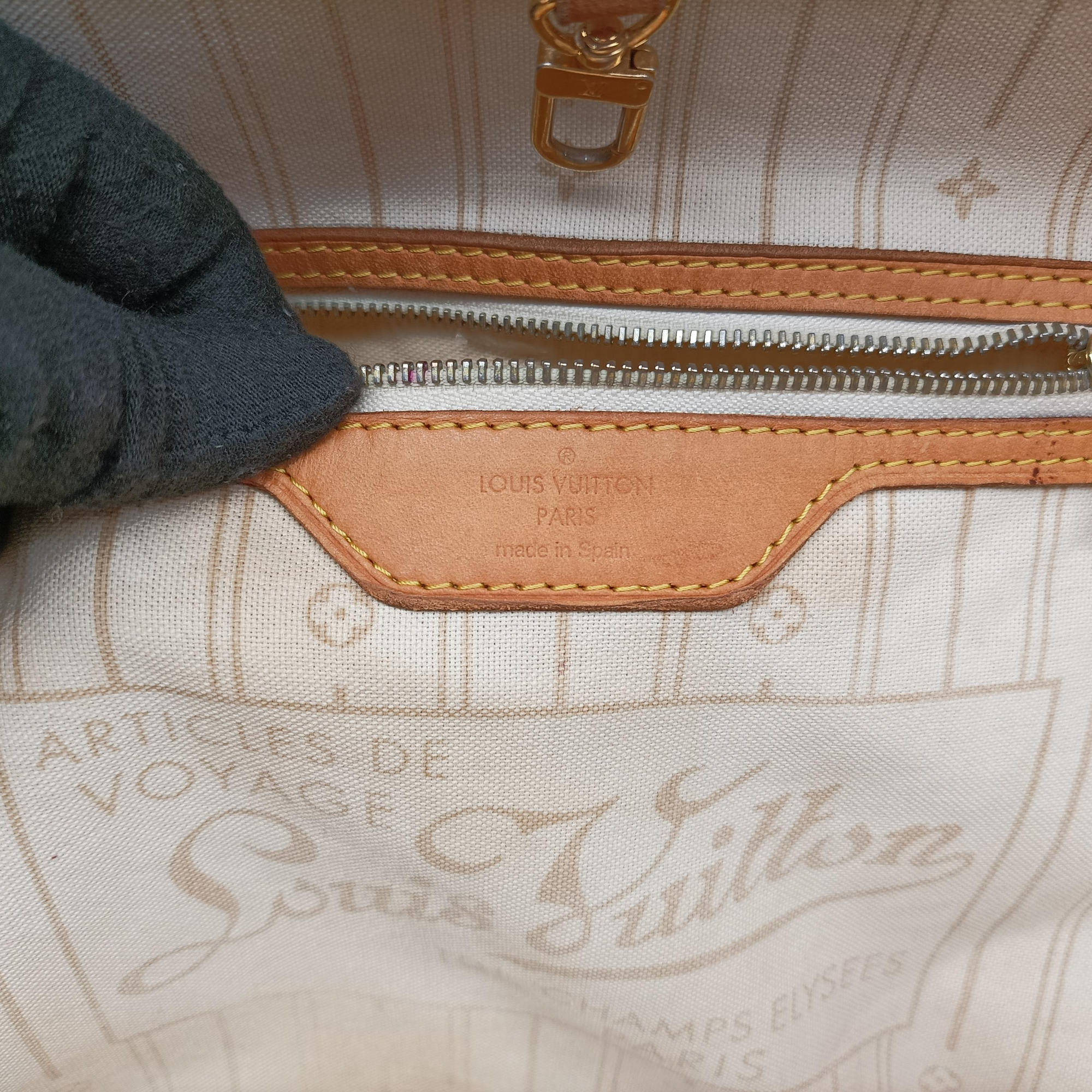 Neverfull MM Azur Damier Canvas N51107 GI5112ネヴァーフルMM アズール ダミエキャンバス N51107 GI5112