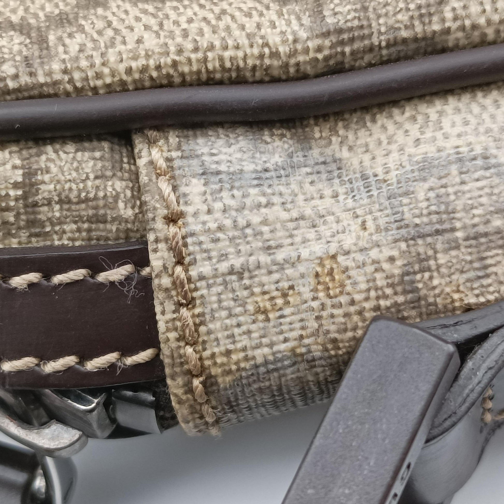 GG Supreme MESSENGER Brown Leather×Canvas 201852 E7611518GGスプリーム メッセンジャー ブラウン レザー×キャンバス 201852 E7611518