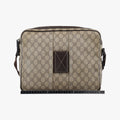 GG Supreme MESSENGER Brown Leather×Canvas 201852 E7611518GGスプリーム メッセンジャー ブラウン レザー×キャンバス 201852 E7611518