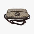 GG Supreme MESSENGER Brown Leather×Canvas 201852 E7611518GGスプリーム メッセンジャー ブラウン レザー×キャンバス 201852 E7611518