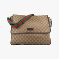 GG Supreme DiaperBag Brown canvas 233052 C9561317GGスプリーム マザーズバッグ ブラウン キャンバス 233052 C9561317