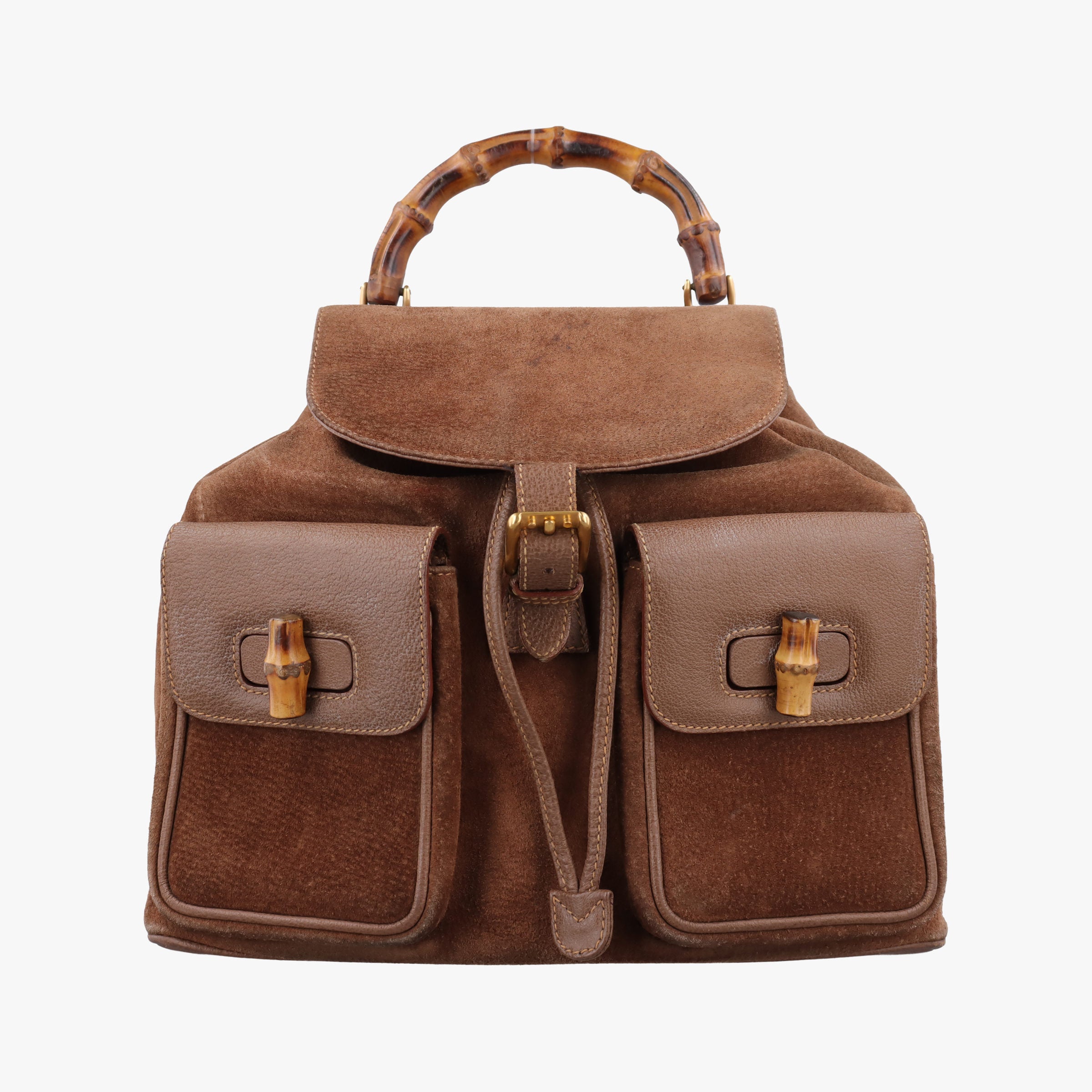 Bamboo Brown Suede×Leather 003.20 Lot number unknownバンブー ブラウン スエード×レザー 003.20 製番不明