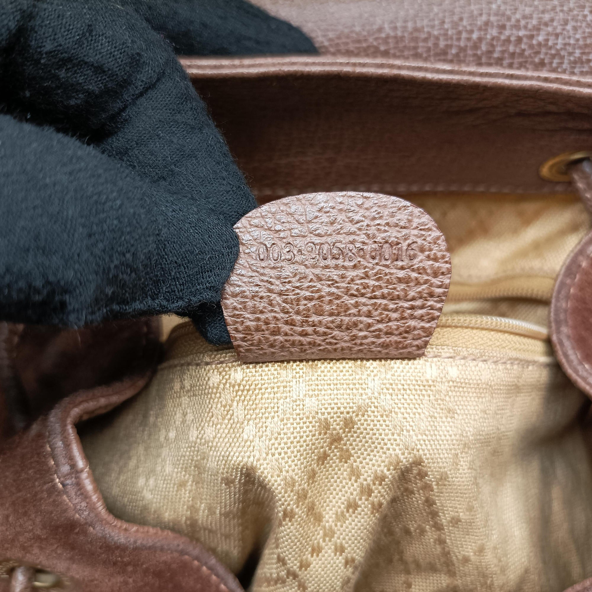 Bamboo Brown Suede×Leather 003.20 Lot number unknownバンブー ブラウン スエード×レザー 003.20 製番不明