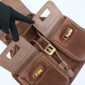 Bamboo Brown Suede×Leather 003.20 Lot number unknownバンブー ブラウン スエード×レザー 003.20 製番不明