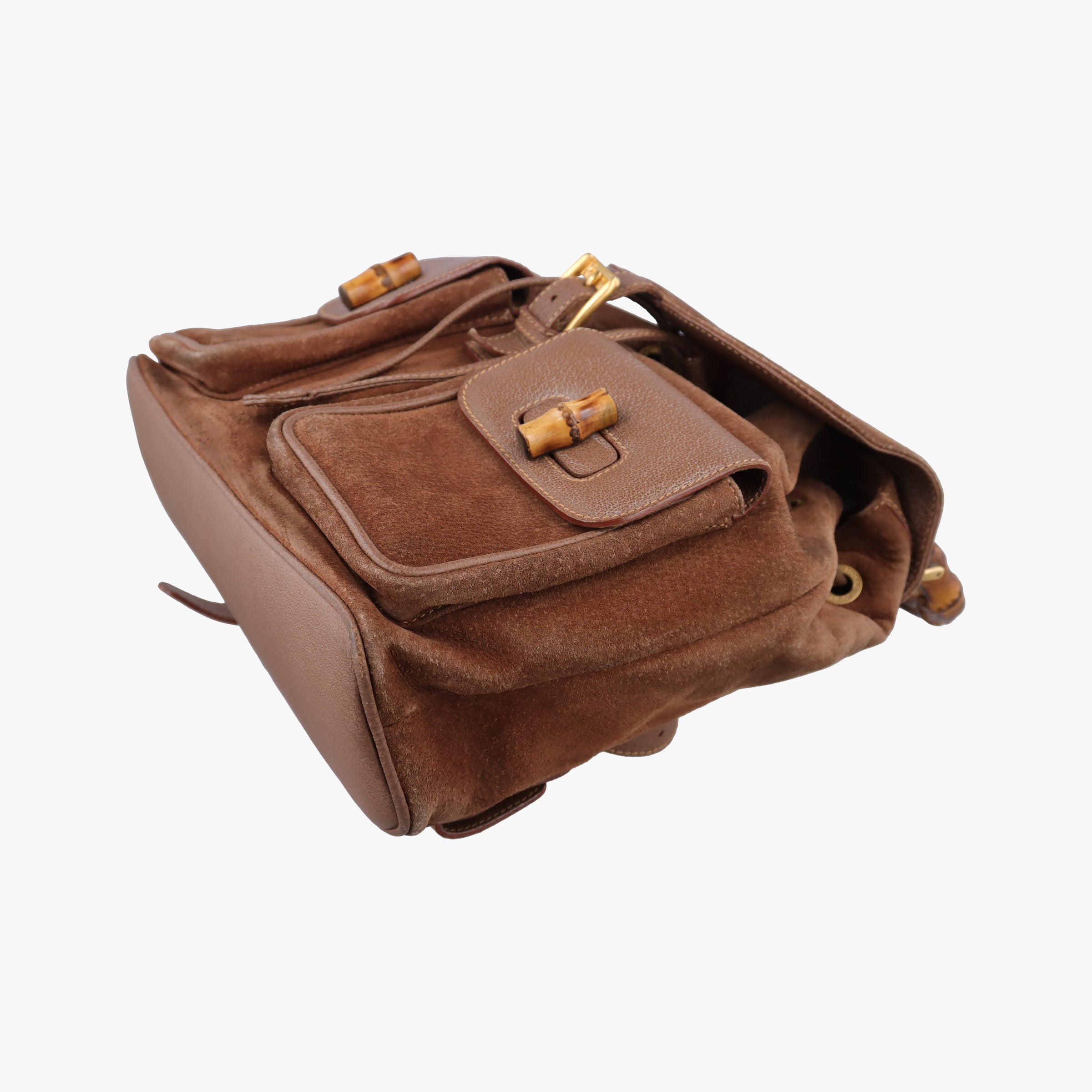 Bamboo Brown Suede×Leather 003.20 Lot number unknownバンブー ブラウン スエード×レザー 003.20 製番不明
