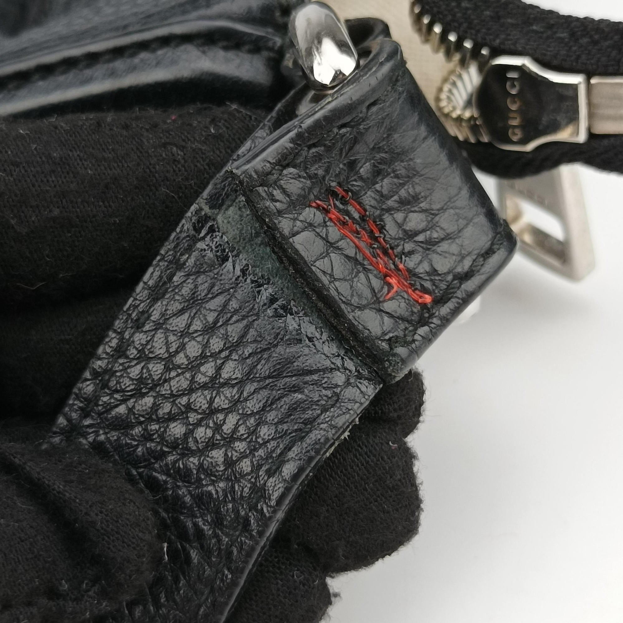 Interlocking G Logo Soho Messenger Black Leather 322059 E014137495インターロッキングG ソーホー メッセンジャー ブラック レザー 322059 E014137495