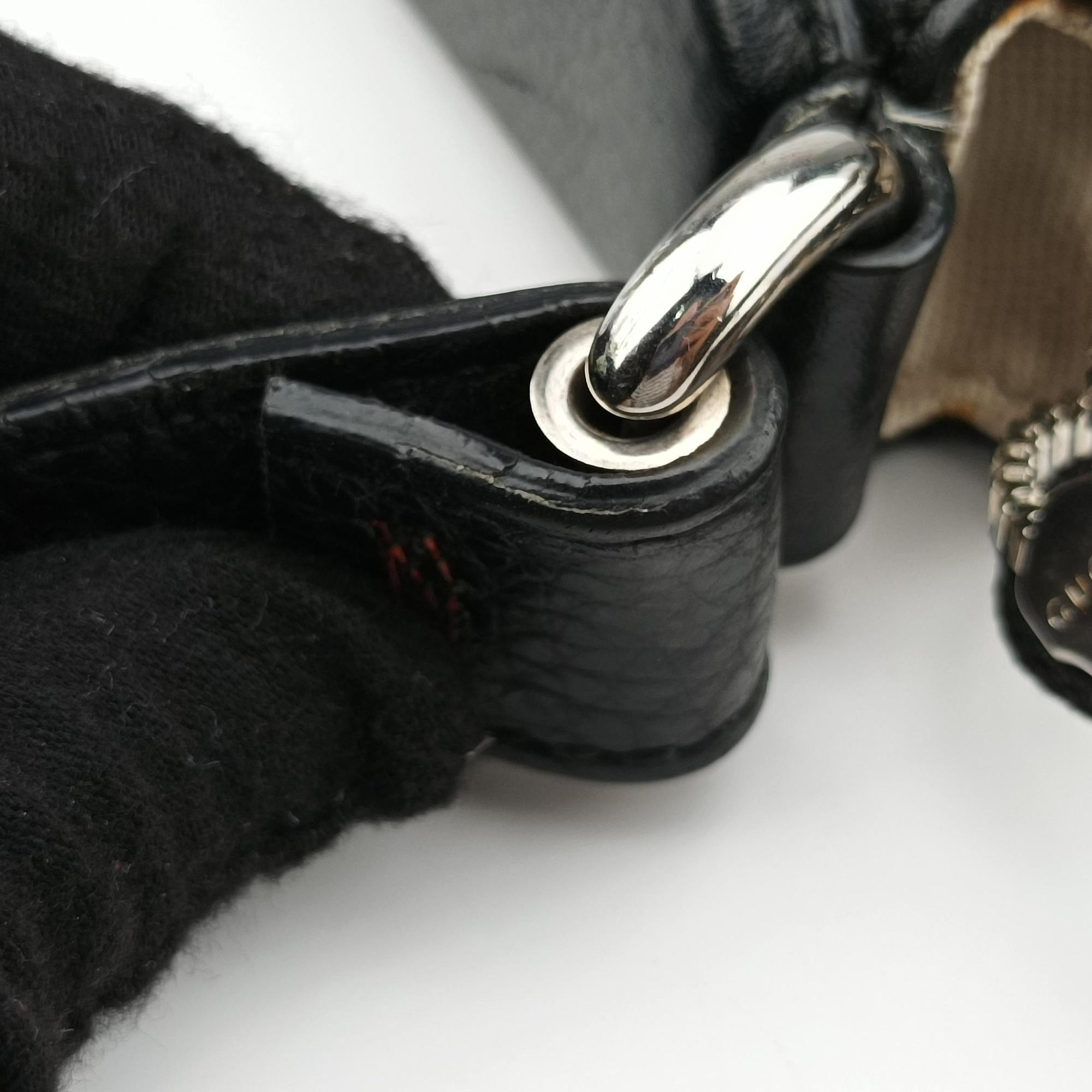 Interlocking G Logo Soho Messenger Black Leather 322059 E014137495インターロッキングG ソーホー メッセンジャー ブラック レザー 322059 E014137495