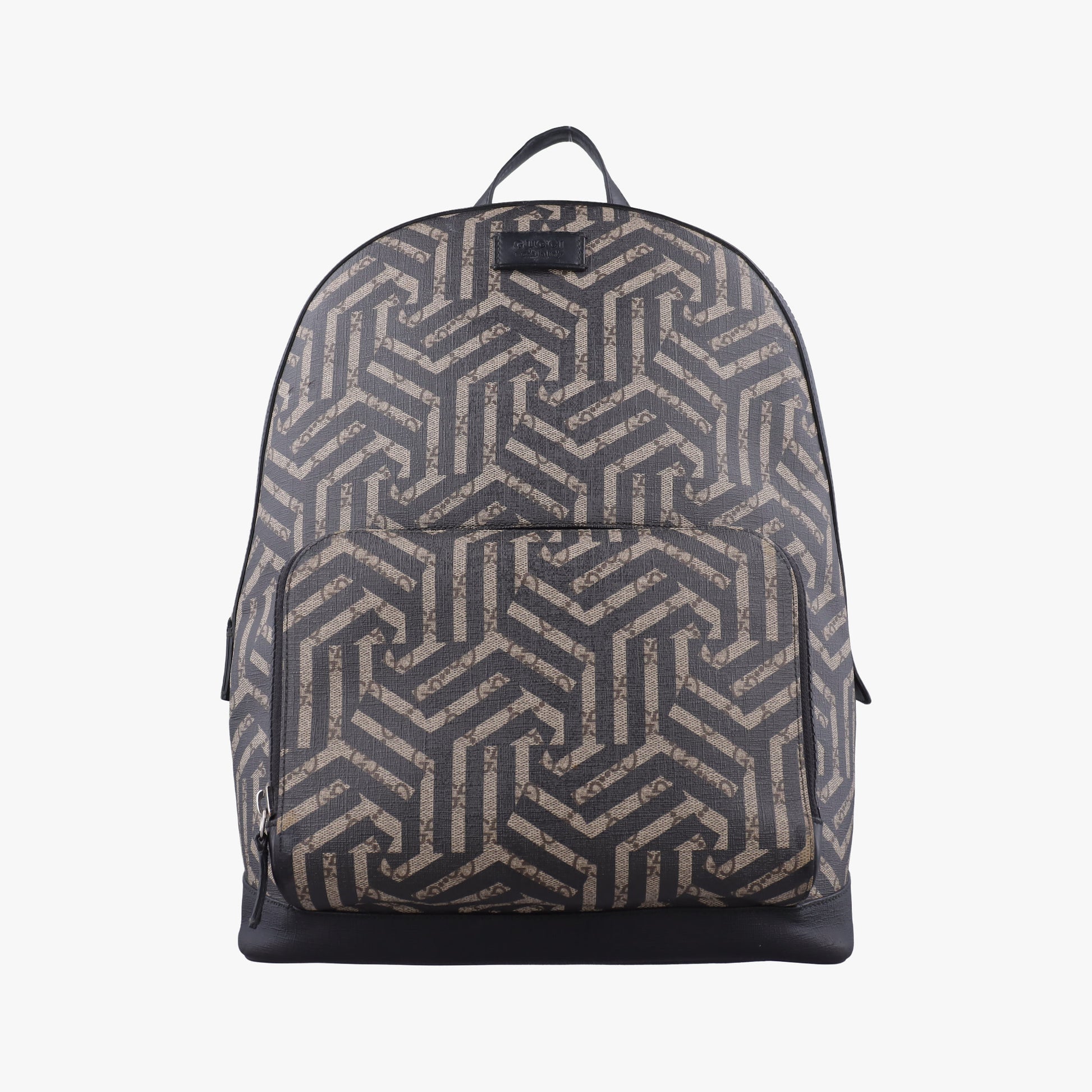 GG Blooms Beige×Black×Multicolor PVC coated canvas 406370 G019327161GGブルームス ベージュ×ブラック×マルチカラ PVCコーティングキャンバス 406370 G019327161
