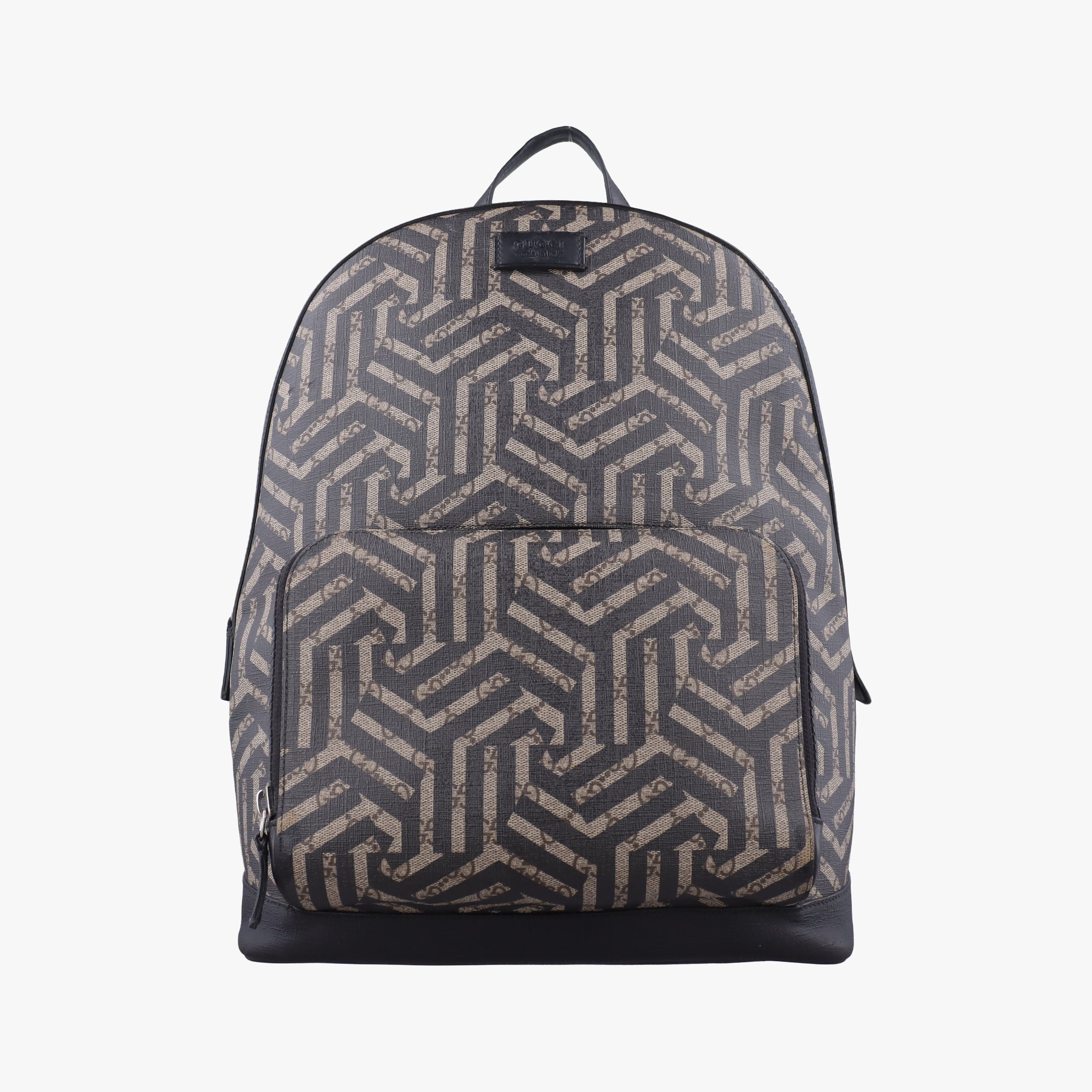 GG Blooms Beige×Black×Multicolor PVC coated canvas 406370 G019327161GGブルームス ベージュ×ブラック×マルチカラ PVCコーティングキャンバス 406370 G019327161