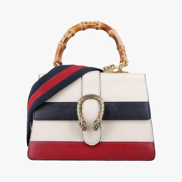 Dionysus White×navy×red Leather 448075 H021186315ディオニュソス ホワイト×ネイビー×レッド レザー 448075 H021186315