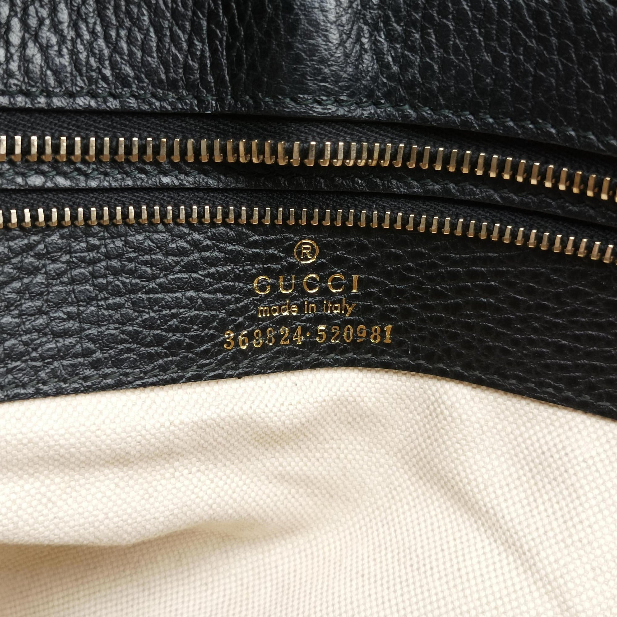 Swing Top Handle Black Leather 368824 F016868905スウィング ブラック レザー 368824 F016868905