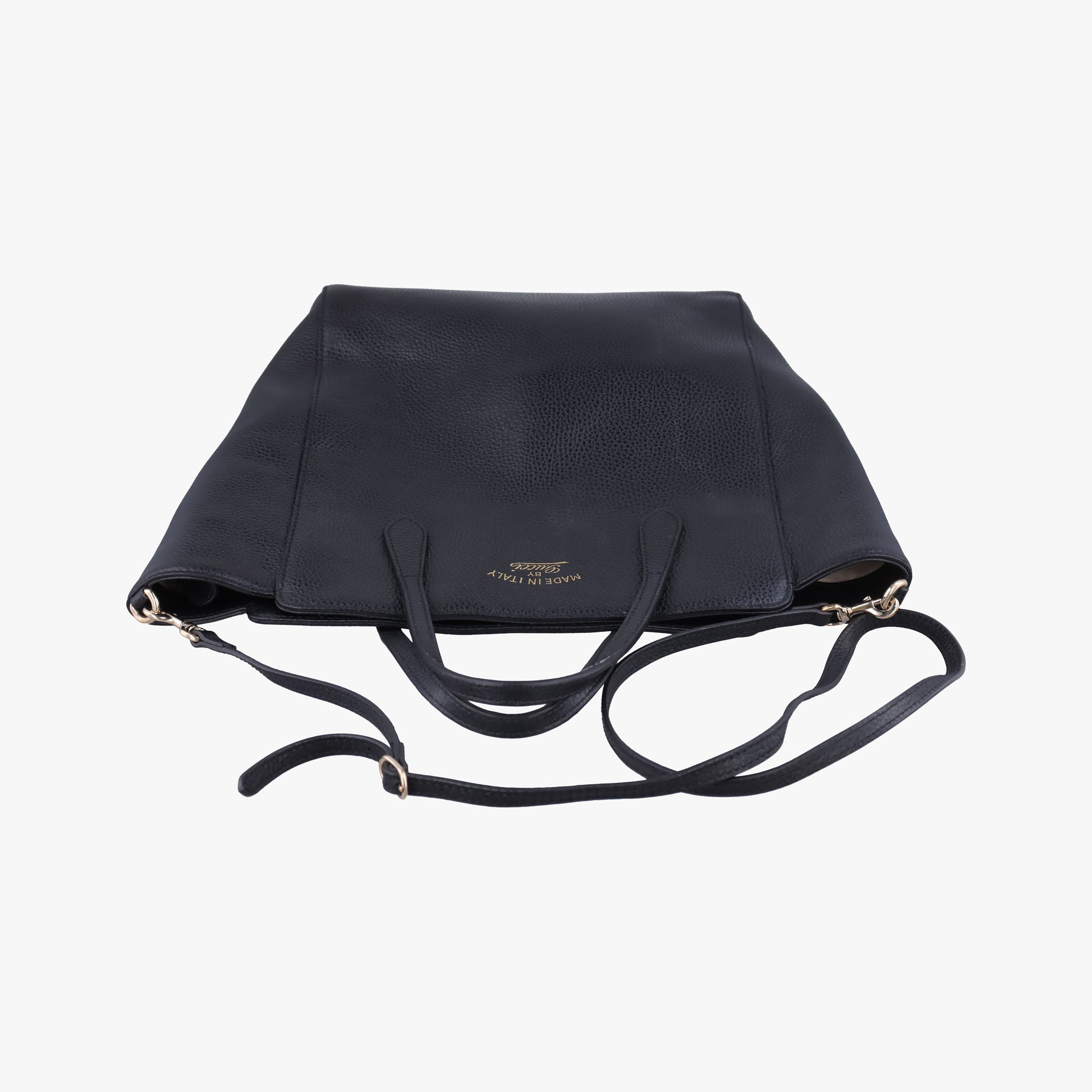 Swing Top Handle Black Leather 368824 F016868905スウィング ブラック レザー 368824 F016868905