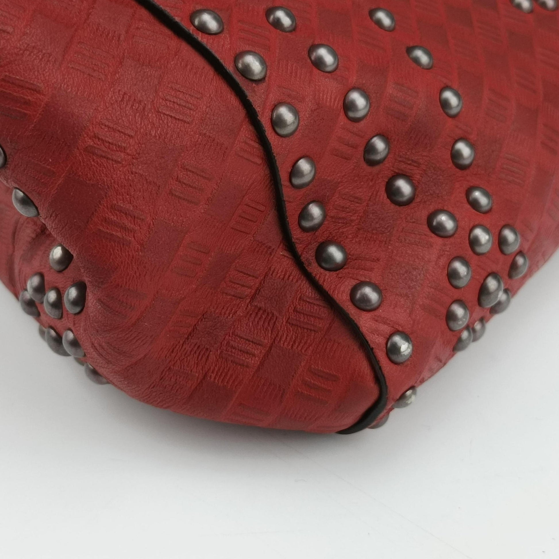 Lady Dior Red Leather 35-MA-1107レディディオール レッド レザー 35-MA-1107