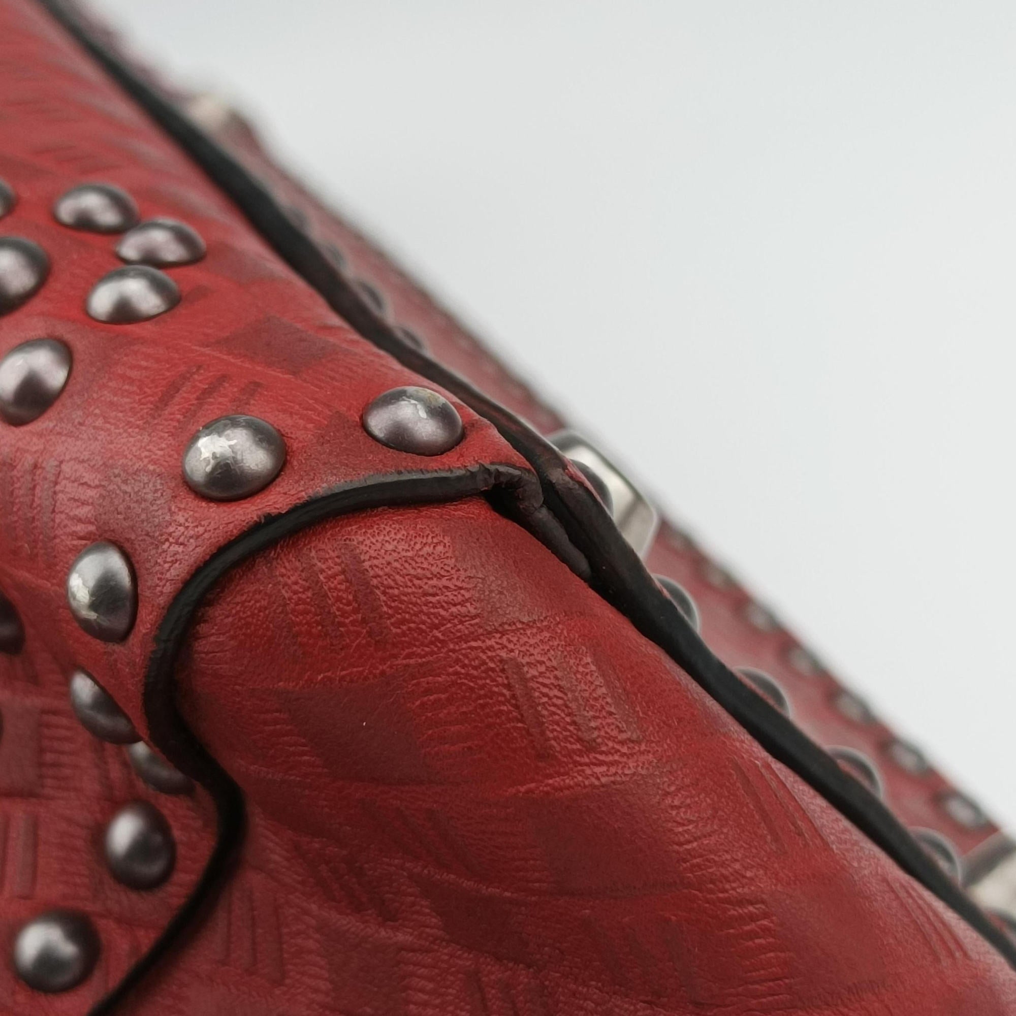 Lady Dior Red Leather 35-MA-1107レディディオール レッド レザー 35-MA-1107