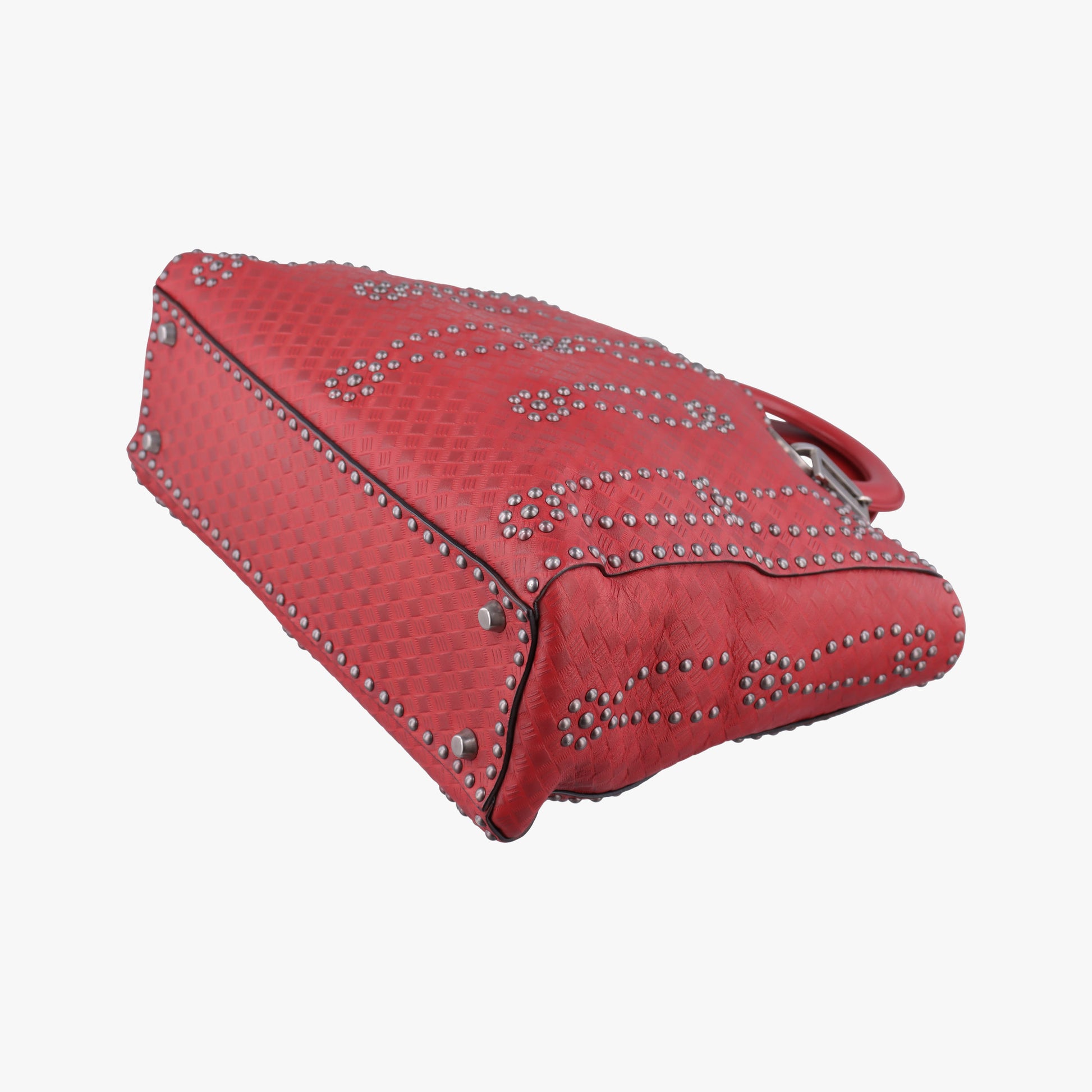 Lady Dior Red Leather 35-MA-1107レディディオール レッド レザー 35-MA-1107