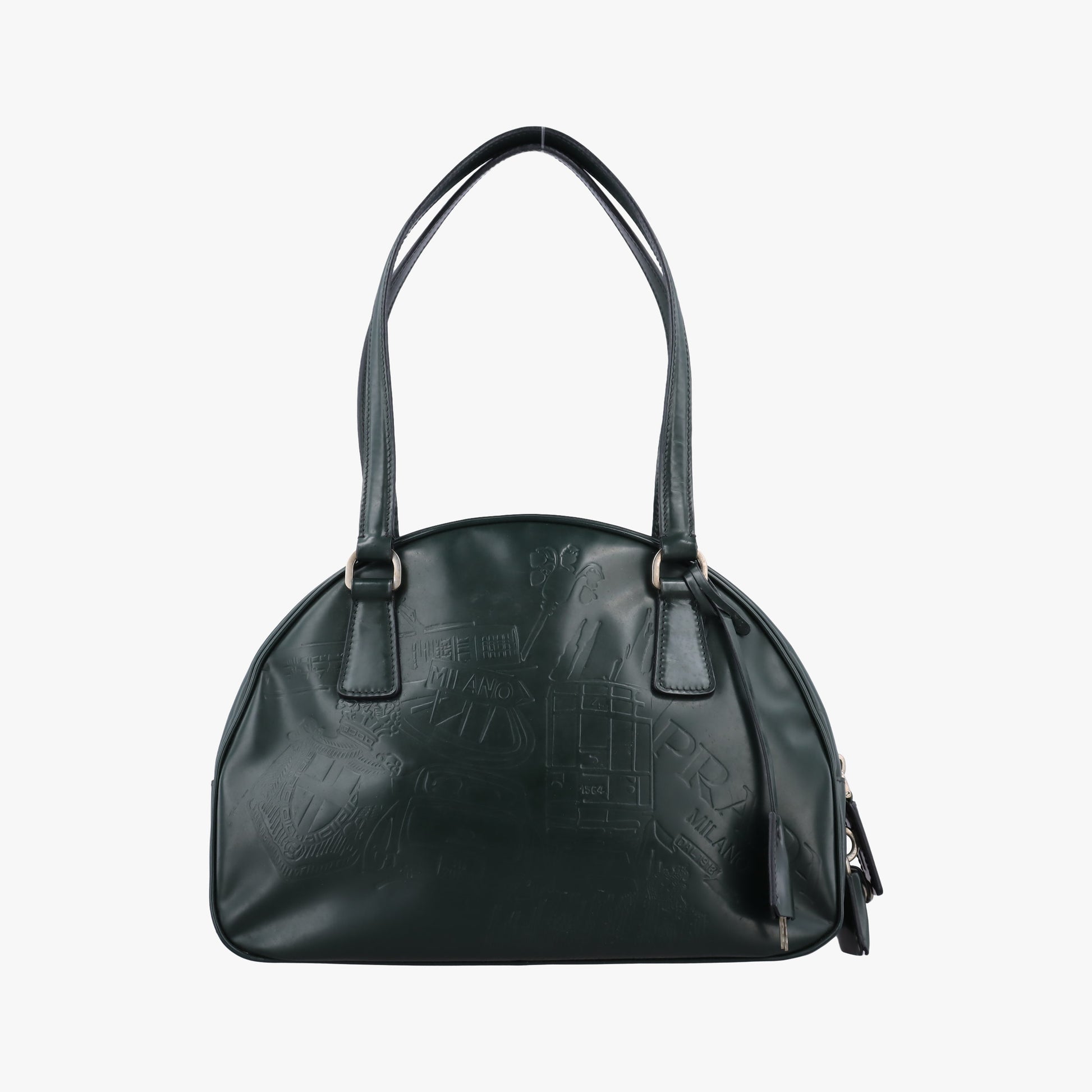 Milano Stamp Green Leather B11246 50 15ミラノ スタンプ グリーン レザー B11246 50 15