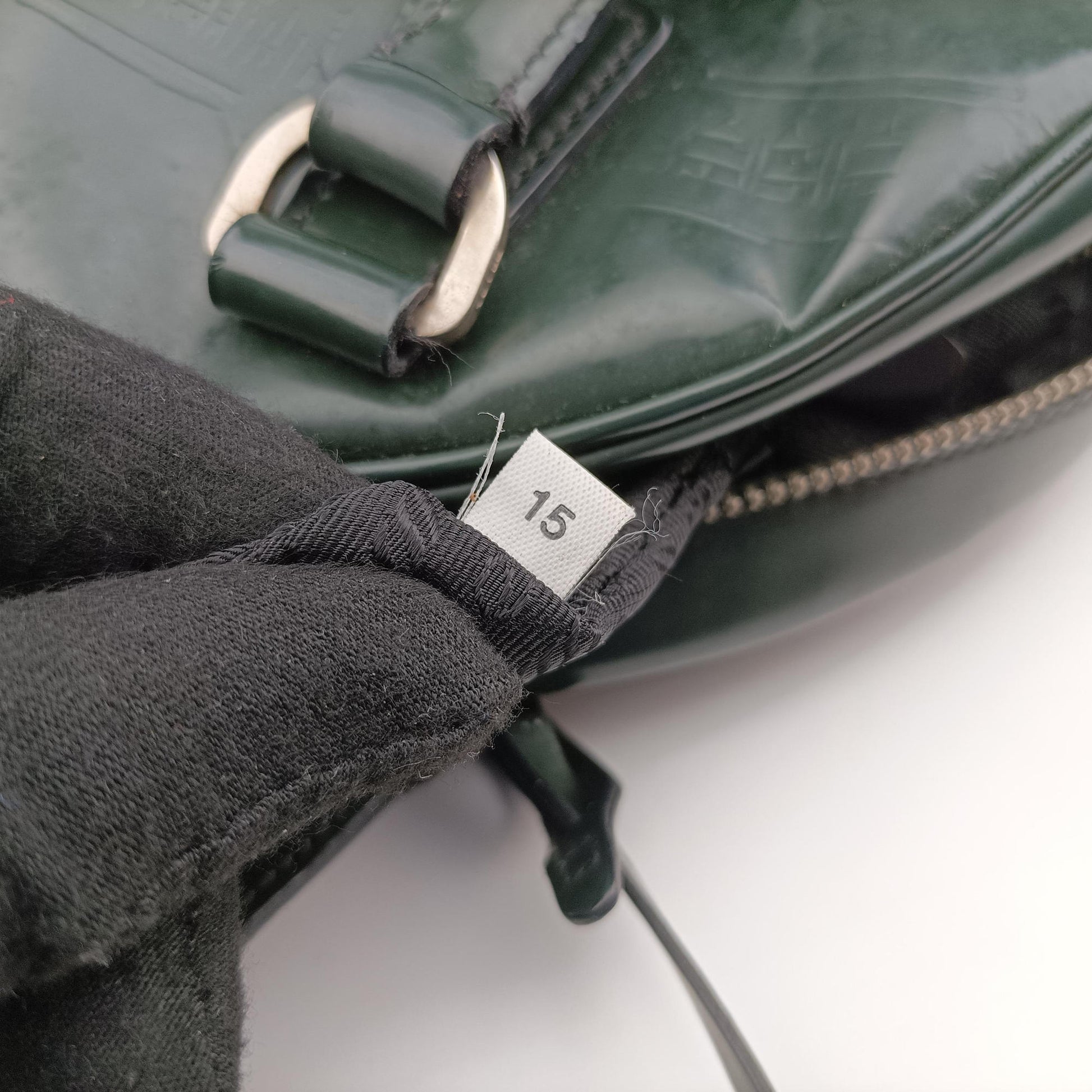 Milano Stamp Green Leather B11246 50 15ミラノ スタンプ グリーン レザー B11246 50 15