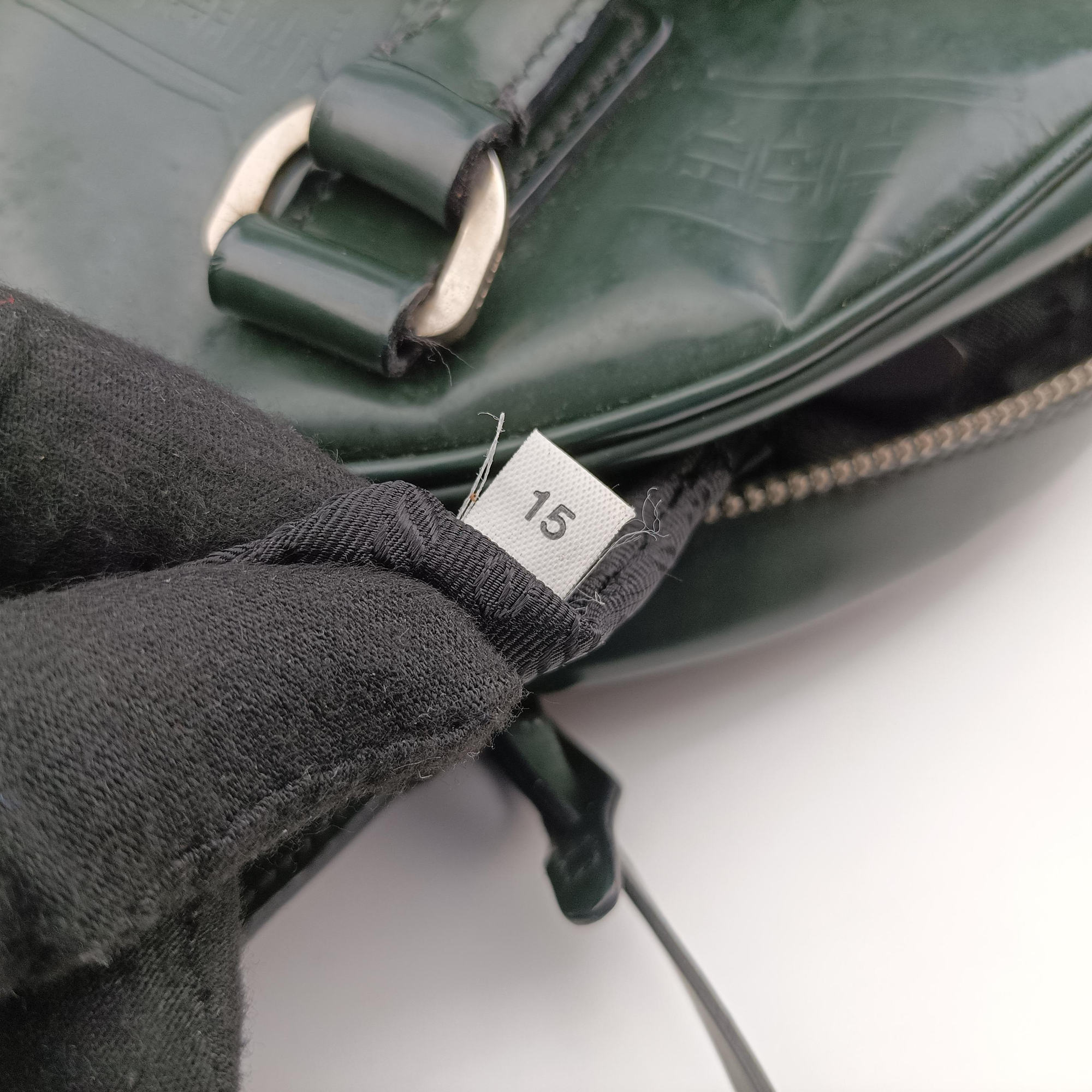 Milano Stamp Green Leather B11246 50 15ミラノ スタンプ グリーン レザー B11246 50 15