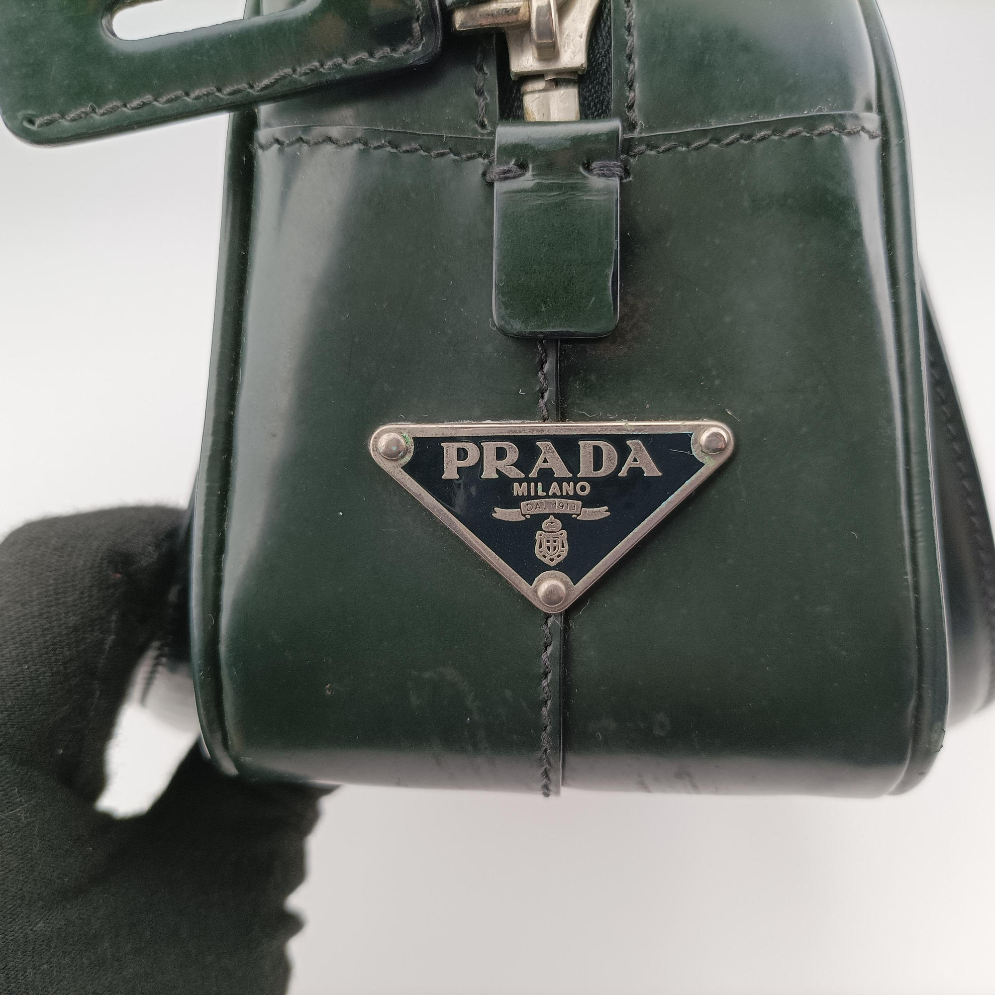Milano Stamp Green Leather B11246 50 15ミラノ スタンプ グリーン レザー B11246 50 15