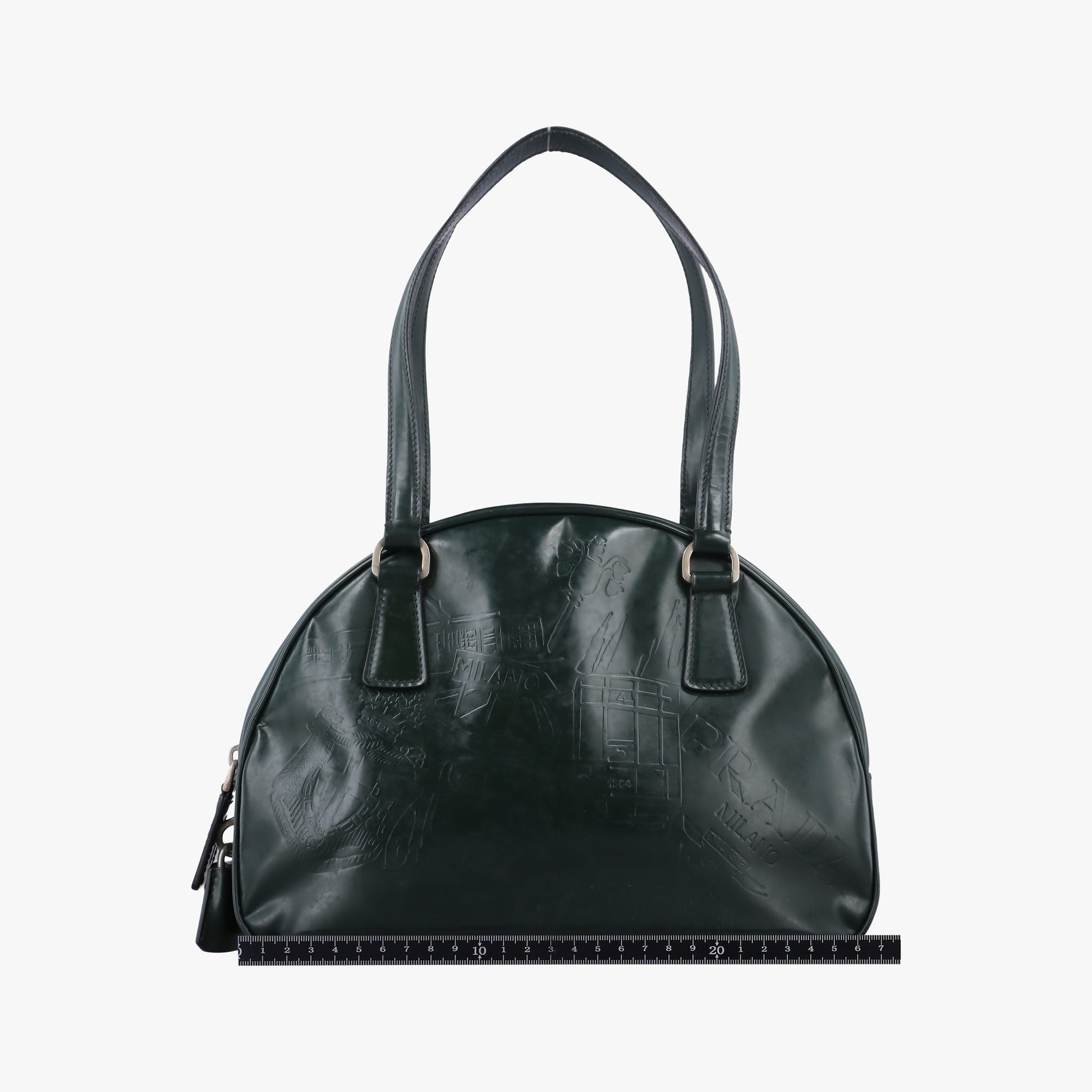 Milano Stamp Green Leather B11246 50 15ミラノ スタンプ グリーン レザー B11246 50 15