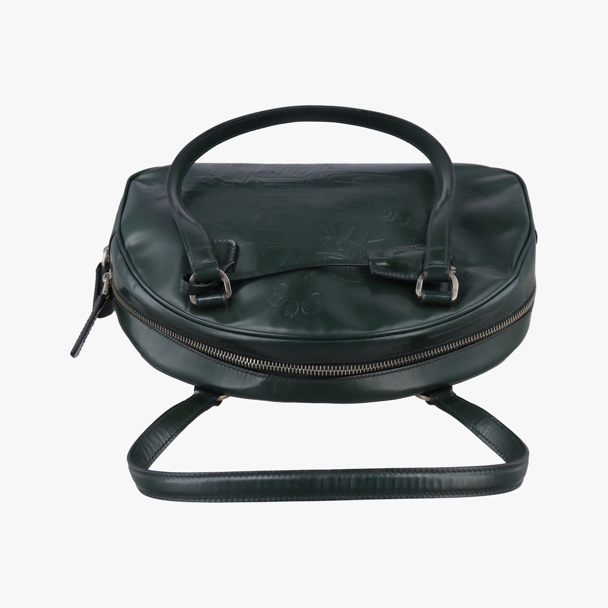 Milano Stamp Green Leather B11246 50 15ミラノ スタンプ グリーン レザー B11246 50 15