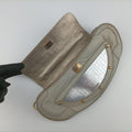 Vanity Mirrored Light Blue × Silver Leather × Plastic 8BN135 Lot number unknownバニティミラー ライトブルー×シルバー レザー×プラスチック 8BN135 製番不明
