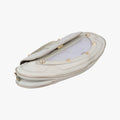 Vanity Mirrored Light Blue × Silver Leather × Plastic 8BN135 Lot number unknownバニティミラー ライトブルー×シルバー レザー×プラスチック 8BN135 製番不明