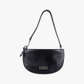 Half Moon Flap Black Leather B11231 145ハーフムーン フラップ ブラック レザー  B11231 145