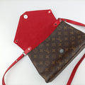 SAINT MICHEL Brown×COQUELICOT Monogram Canvas×epi M44031 CA2177サンミシェル モノグラム/ブラウン×コクリコ モノグラムキャンバス×エピ M44031 CA2177