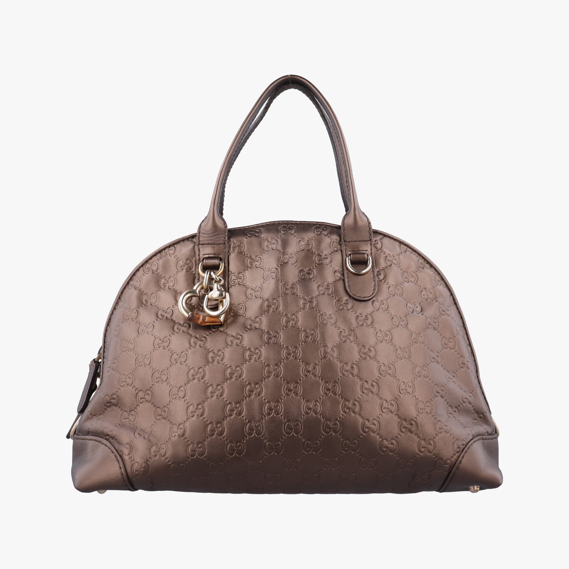 Heart Bit charm Brown leather 269954 G010100931ハートビット チャーム ブラウン レザー 269954 G010100931