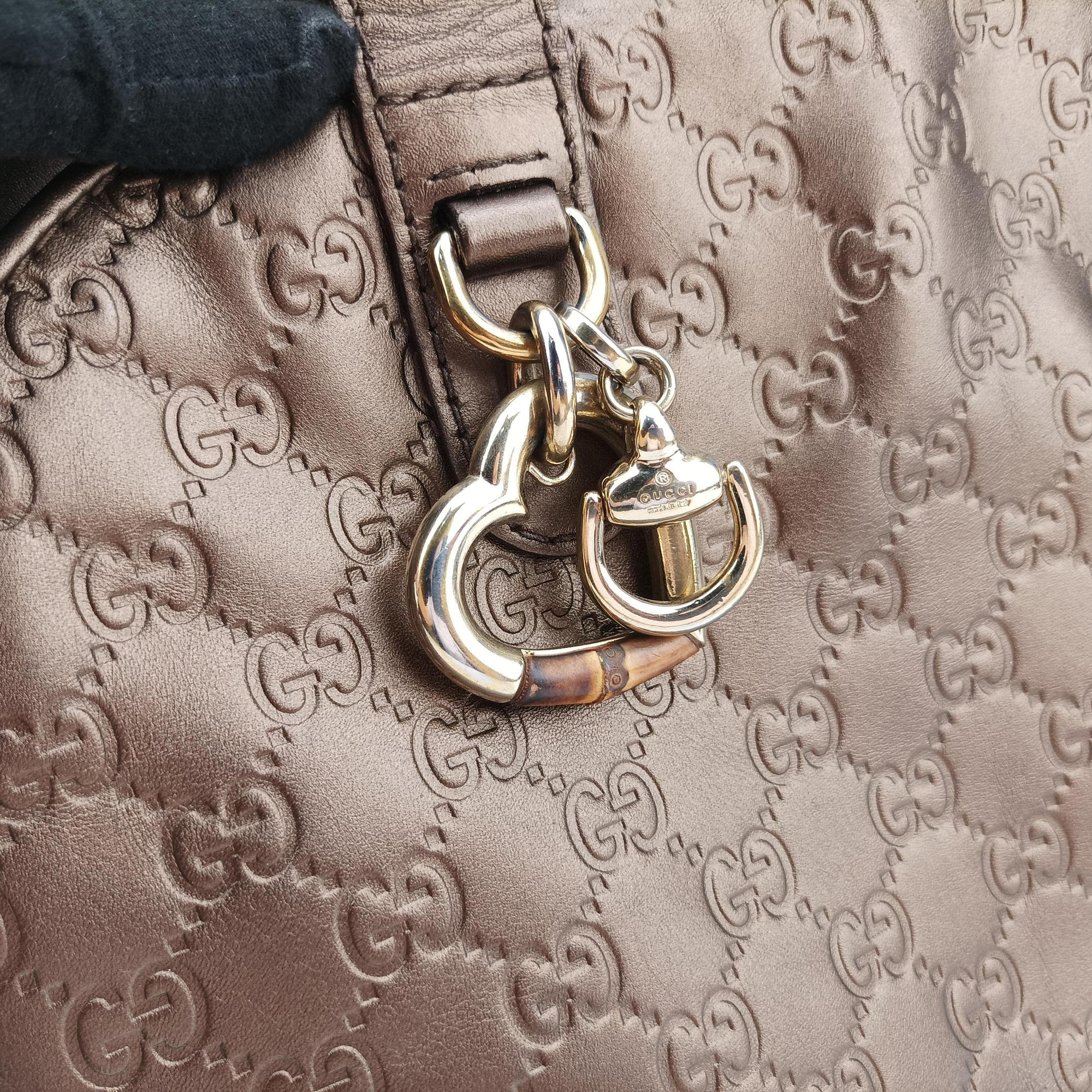 Heart Bit charm Brown leather 269954 G010100931ハートビット チャーム ブラウン レザー 269954 G010100931