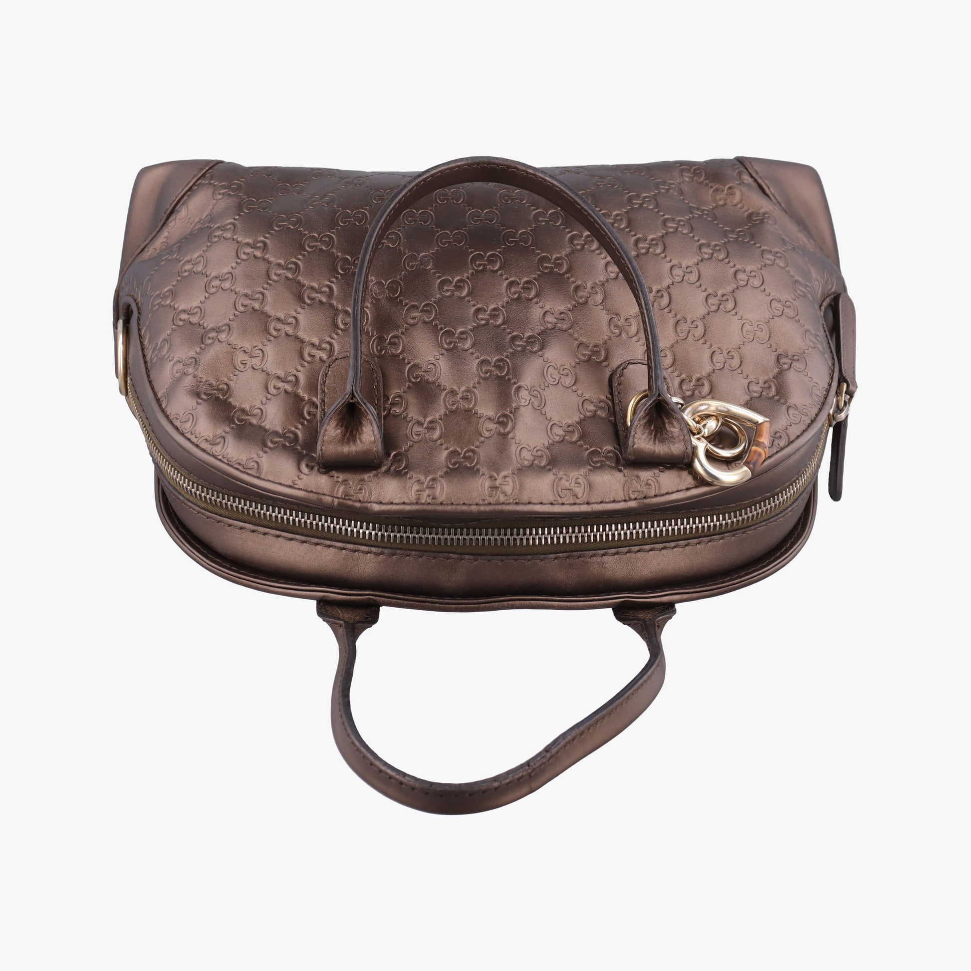 Heart Bit charm Brown leather 269954 G010100931ハートビット チャーム ブラウン レザー 269954 G010100931