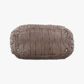 Gaufre Brown × Beige lambskin BN1702 105ギャザー ブラウン × ベージュ ラムスキン BN1702 105