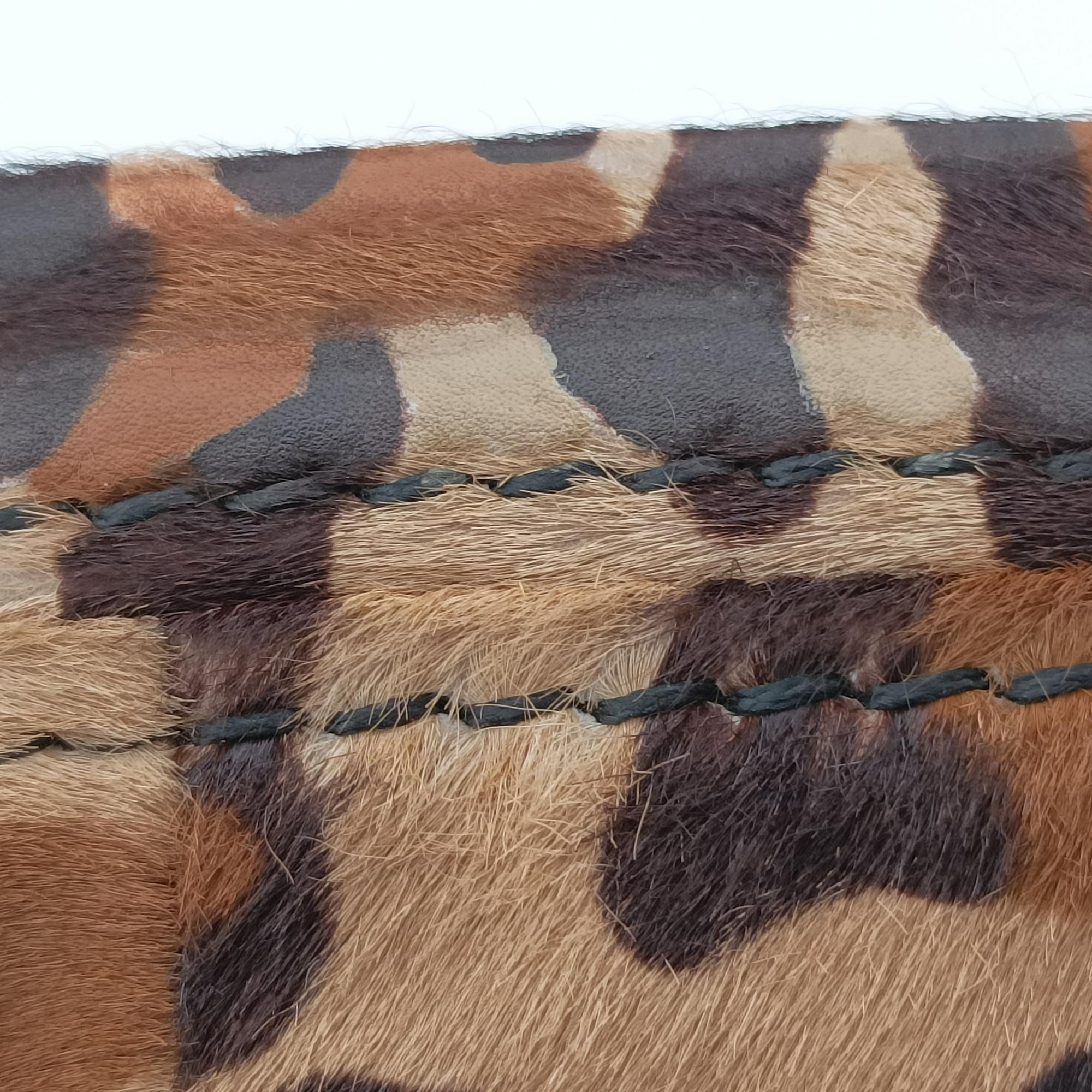 Leopard Print Brown×Multicolour ponyhair 123レオパード プリント ブラウン×マルチカラー ハラコ 123