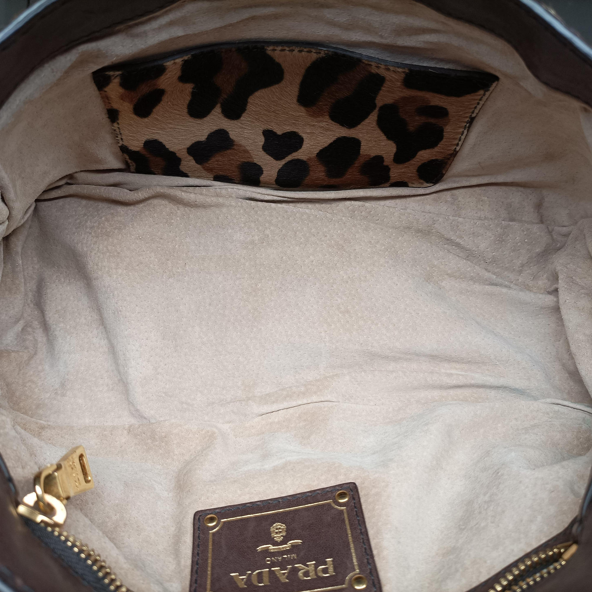 Leopard Print Brown×Multicolour ponyhair 123レオパード プリント ブラウン×マルチカラー ハラコ 123