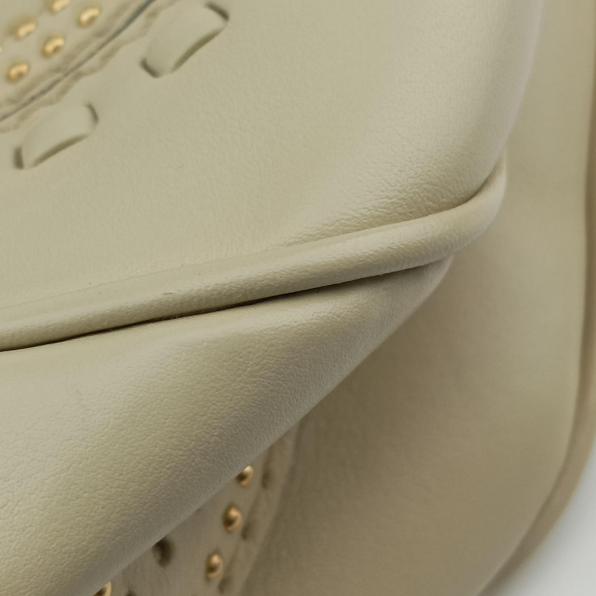 Snaffle Bit ivory Leather 263955 F8790590スナッフルビット アイボリー レザー 263955 F8790590