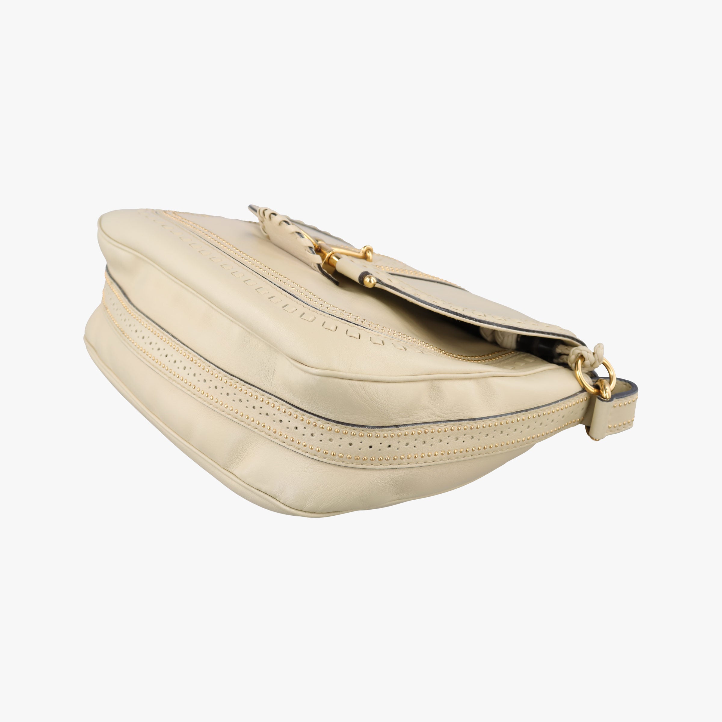 Snaffle Bit ivory Leather 263955 F8790590スナッフルビット アイボリー レザー 263955 F8790590