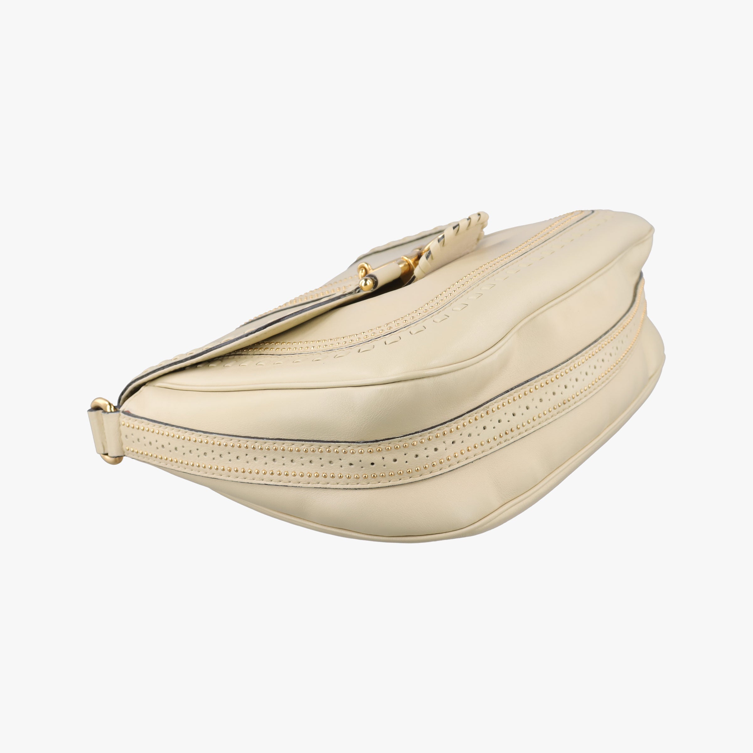 Snaffle Bit ivory Leather 263955 F8790590スナッフルビット アイボリー レザー 263955 F8790590