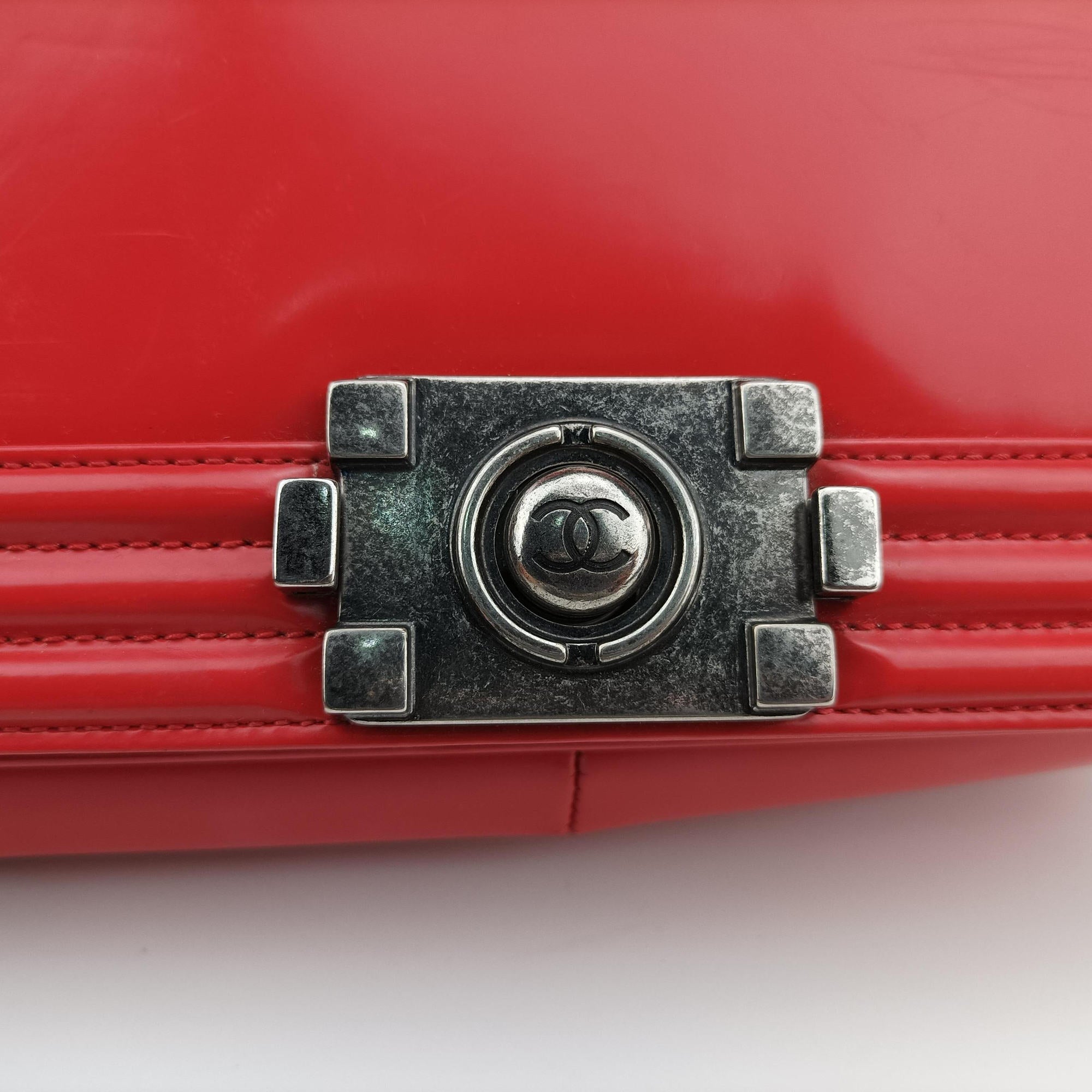 BOY CHANEL Red Leather A67086 21476168ボーイシャネル レッド レザー A67086 21476168