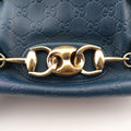 Horsebit Bamboo Wave Boston Blue Leather 159399 ホースビット バンブー ウェーブ ボストン ブルー レザー 159399 