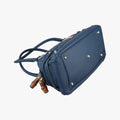 Horsebit Bamboo Wave Boston Blue Leather 159399 ホースビット バンブー ウェーブ ボストン ブルー レザー 159399 