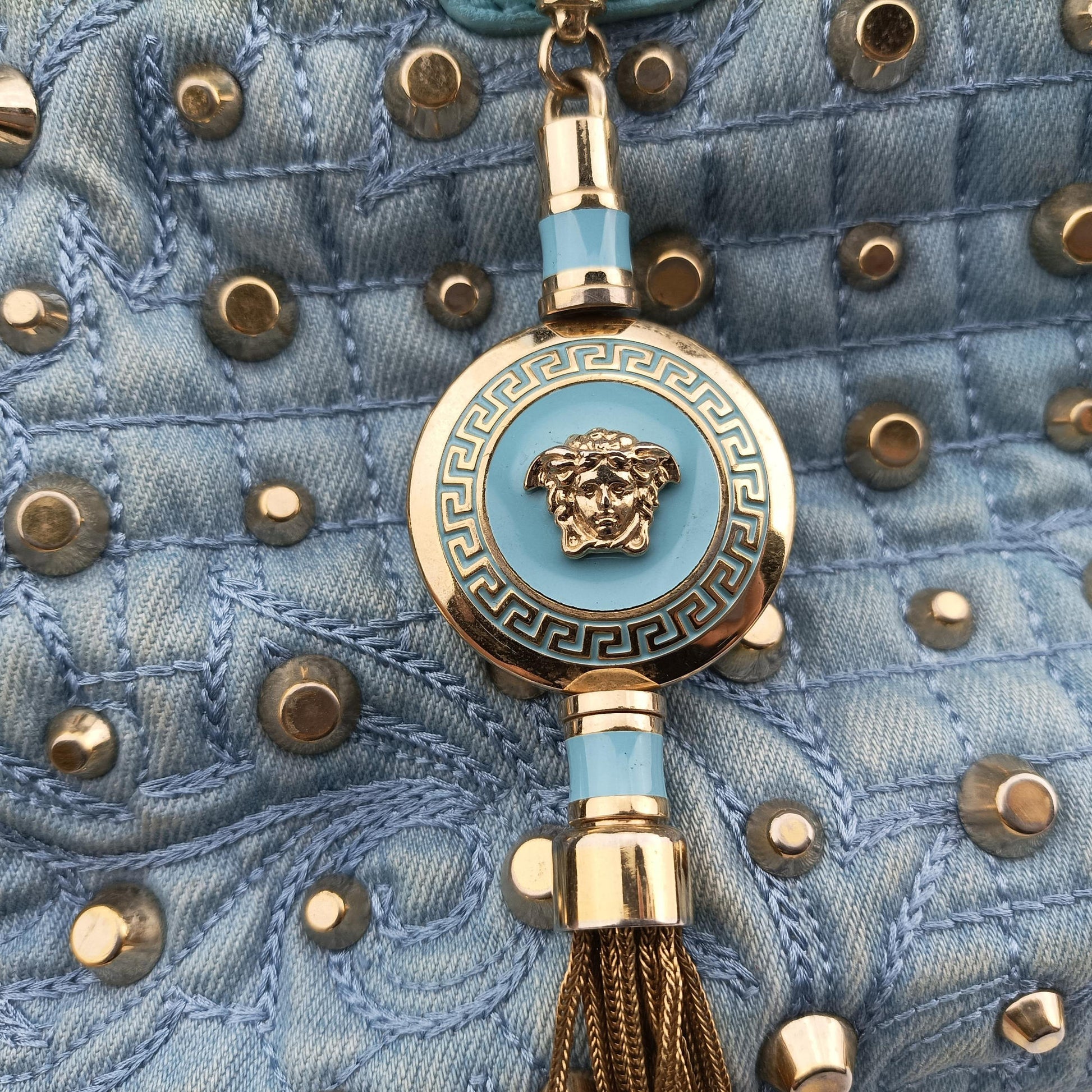 Vanitas Studded Blue denimxLeather ヴァニタス スタッズ ブルー デニムxレザー 