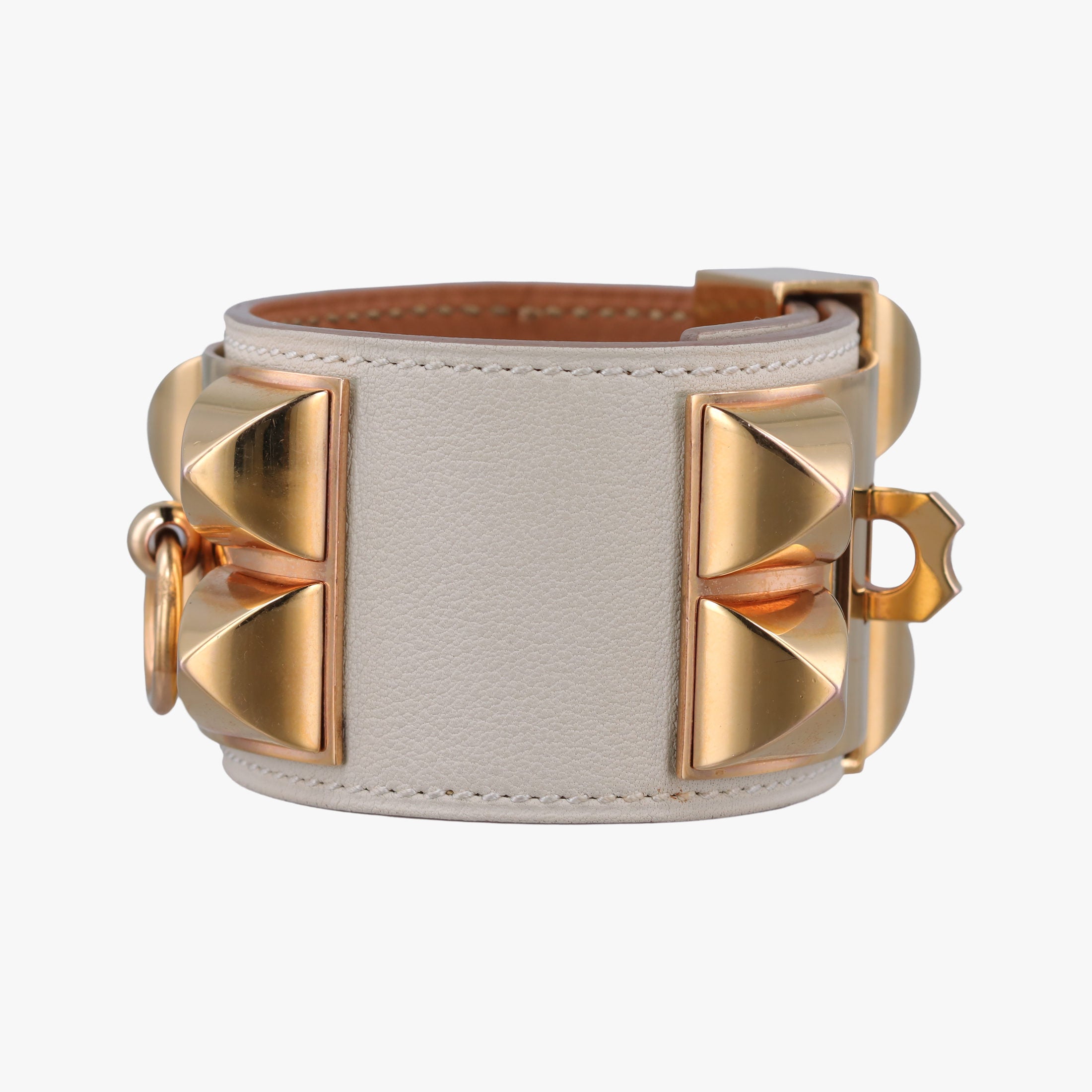 Collier de chien Beige × Gold Leather× GP S T NM 007 NIコリエ ド シアン ベージュ × ゴールド レザー × GP S T NM 007 NI