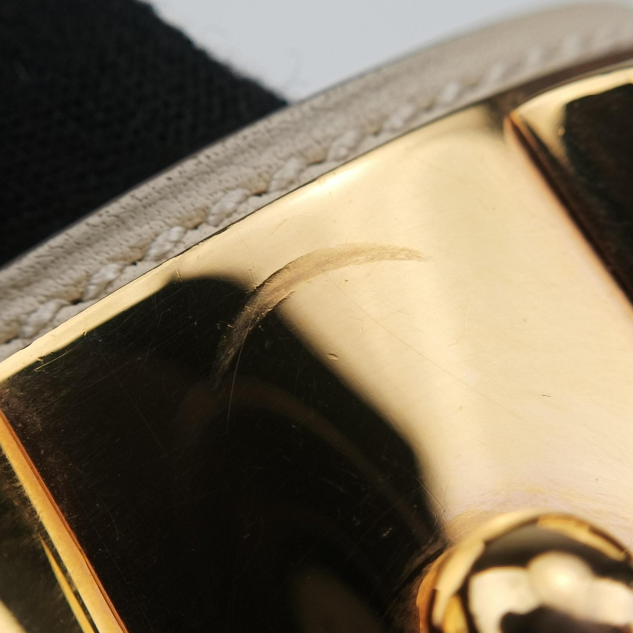 Collier de chien Beige × Gold Leather× GP S T NM 007 NIコリエ ド シアン ベージュ × ゴールド レザー × GP S T NM 007 NI