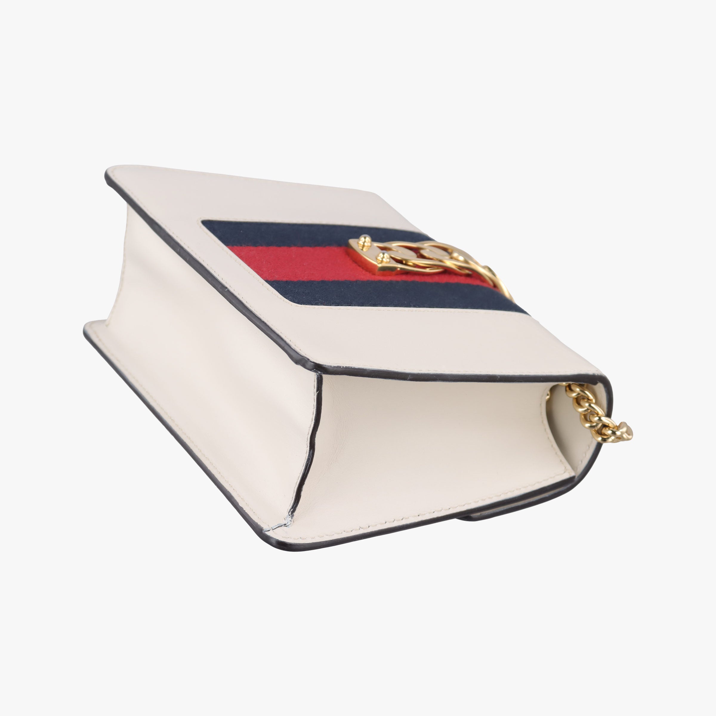 Sylvie Ivory×navy×red Leather 431666 E021868170シルヴィ アイボリー×ネイビー×レッド レザー 431666 E021868170